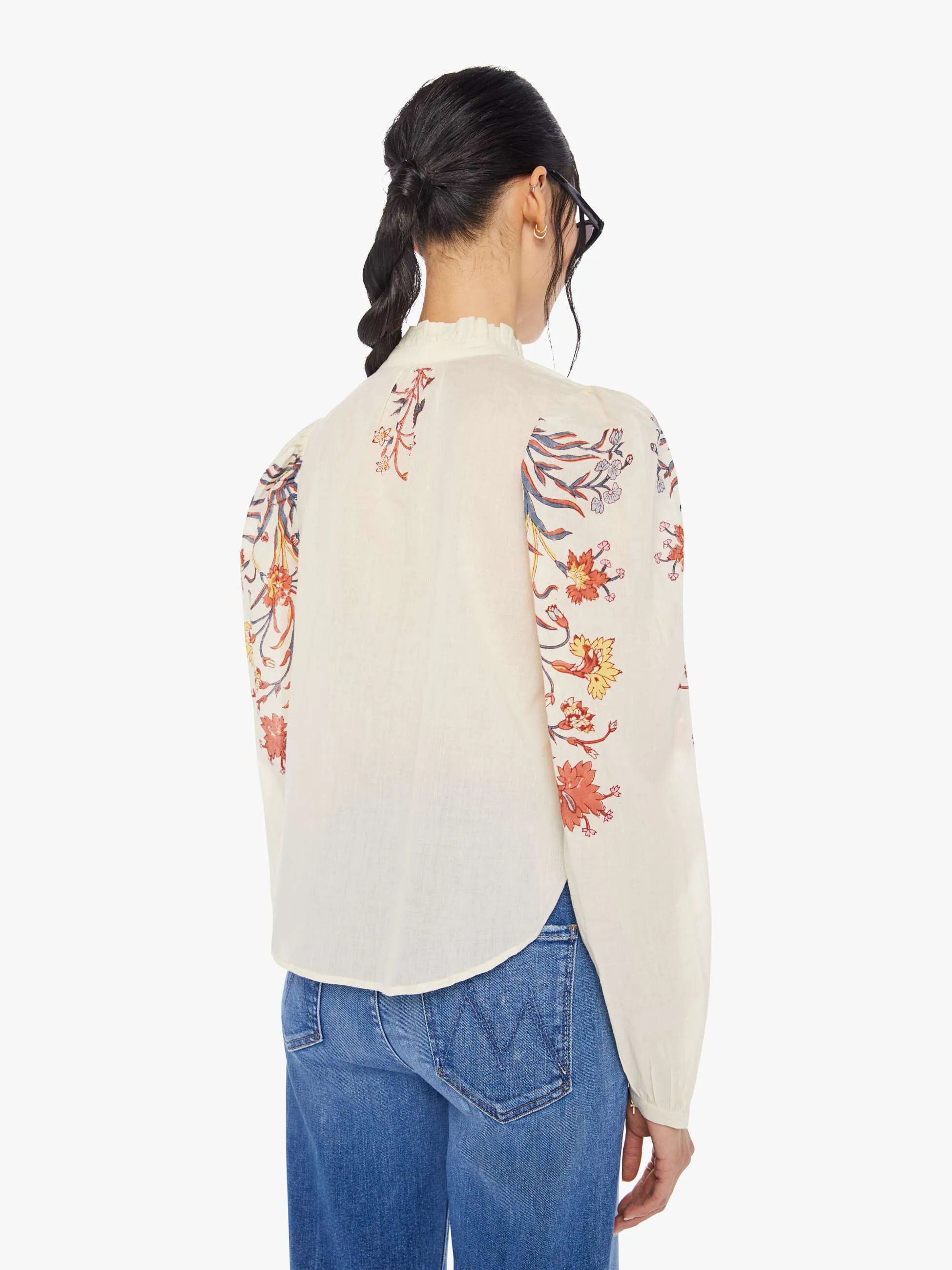 Alix Of Bohemia Annabel Shirt - Ivory Sun sold by MOTHER product image thumbnail 4
