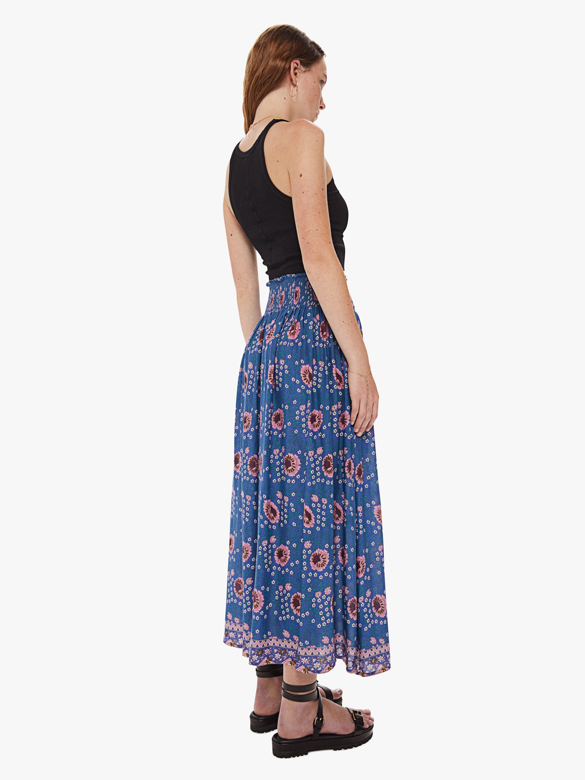 Natalie Martin Bella Skirt - Vintage Flowers Azure sold by MOTHER product image thumbnail 3