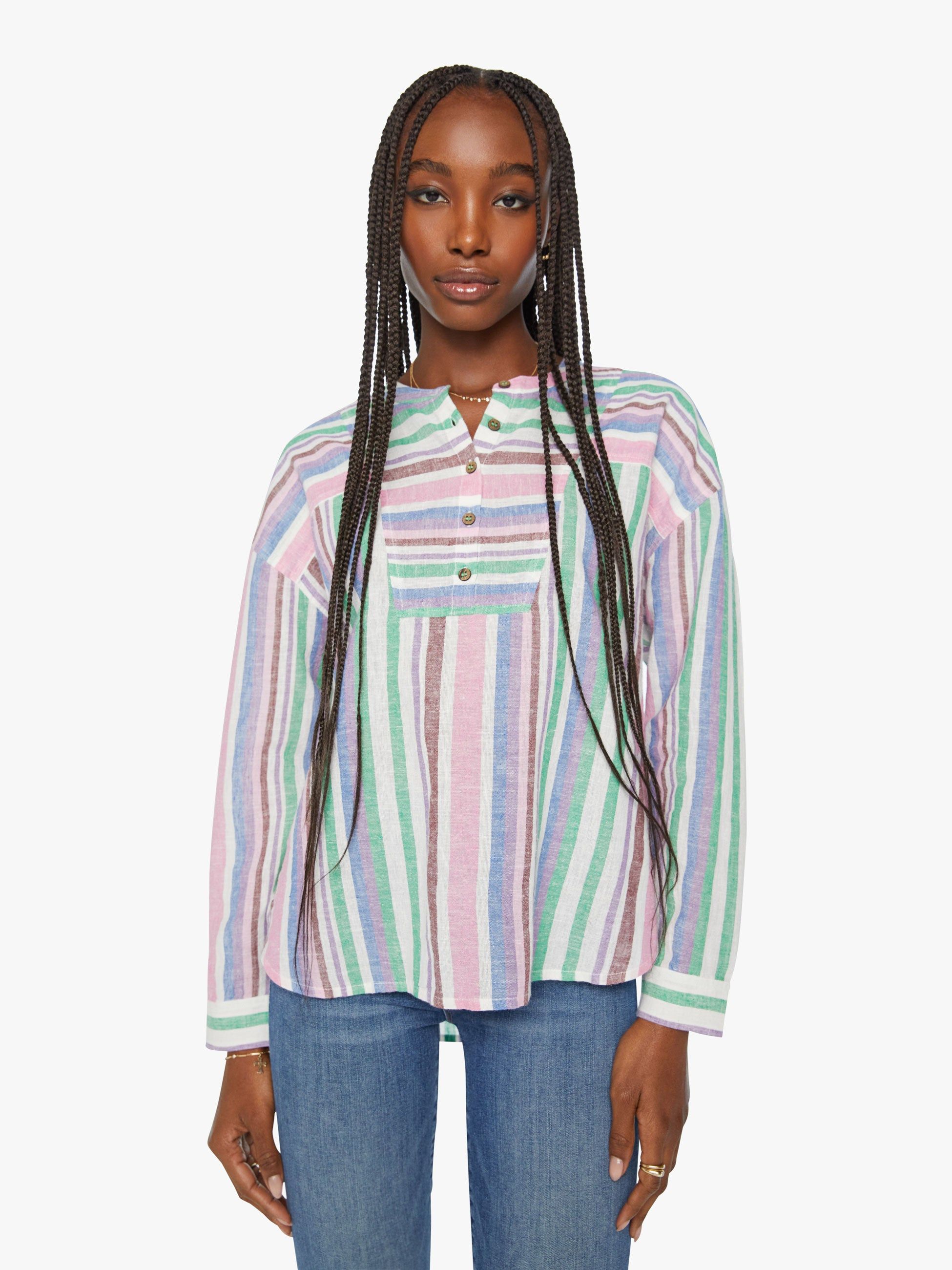 XiRENA Macyn Top - Ivory Melange sold by MOTHER