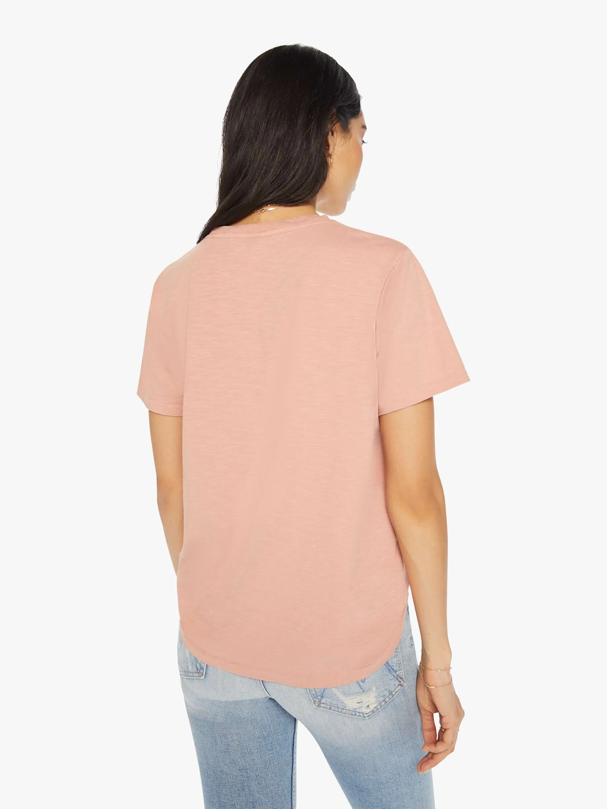 Velva Sheen Rolled Short Sleeve Regular Tee - Orange Beige sold by MOTHER product image thumbnail 4