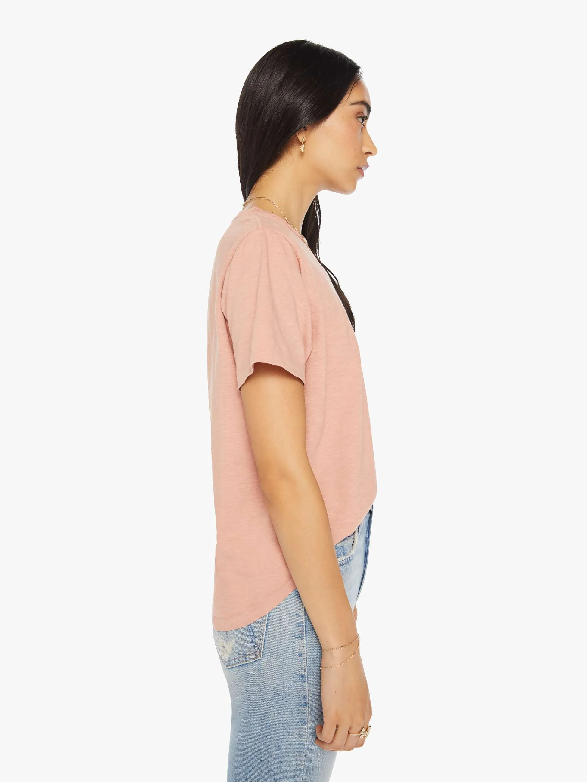 Velva Sheen Rolled Short Sleeve Regular Tee - Orange Beige sold by MOTHER product image thumbnail 3
