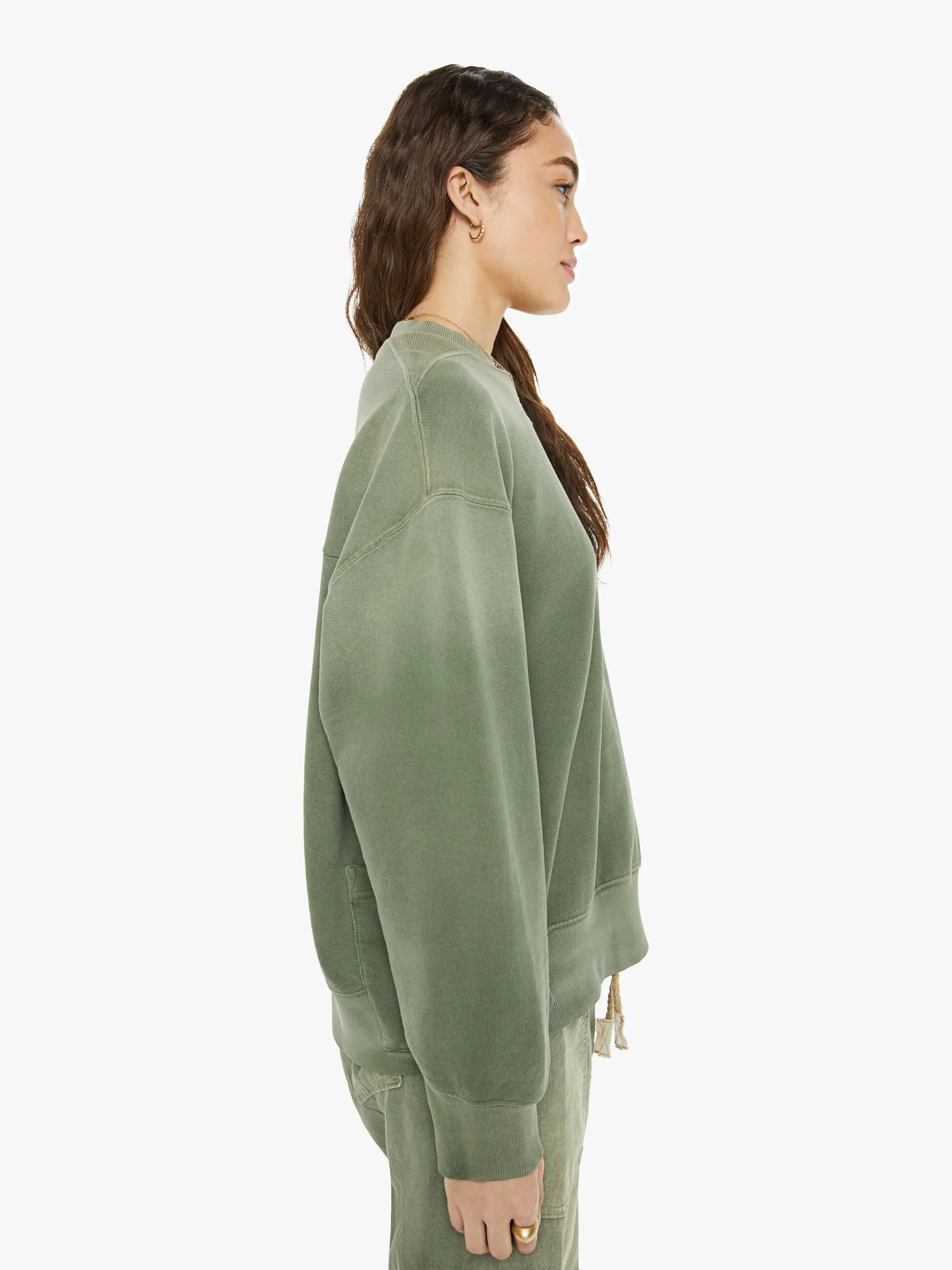 Dr. Collectors Relax French Terry Sweatshirt - Olive Army sold by MOTHER product image thumbnail 3