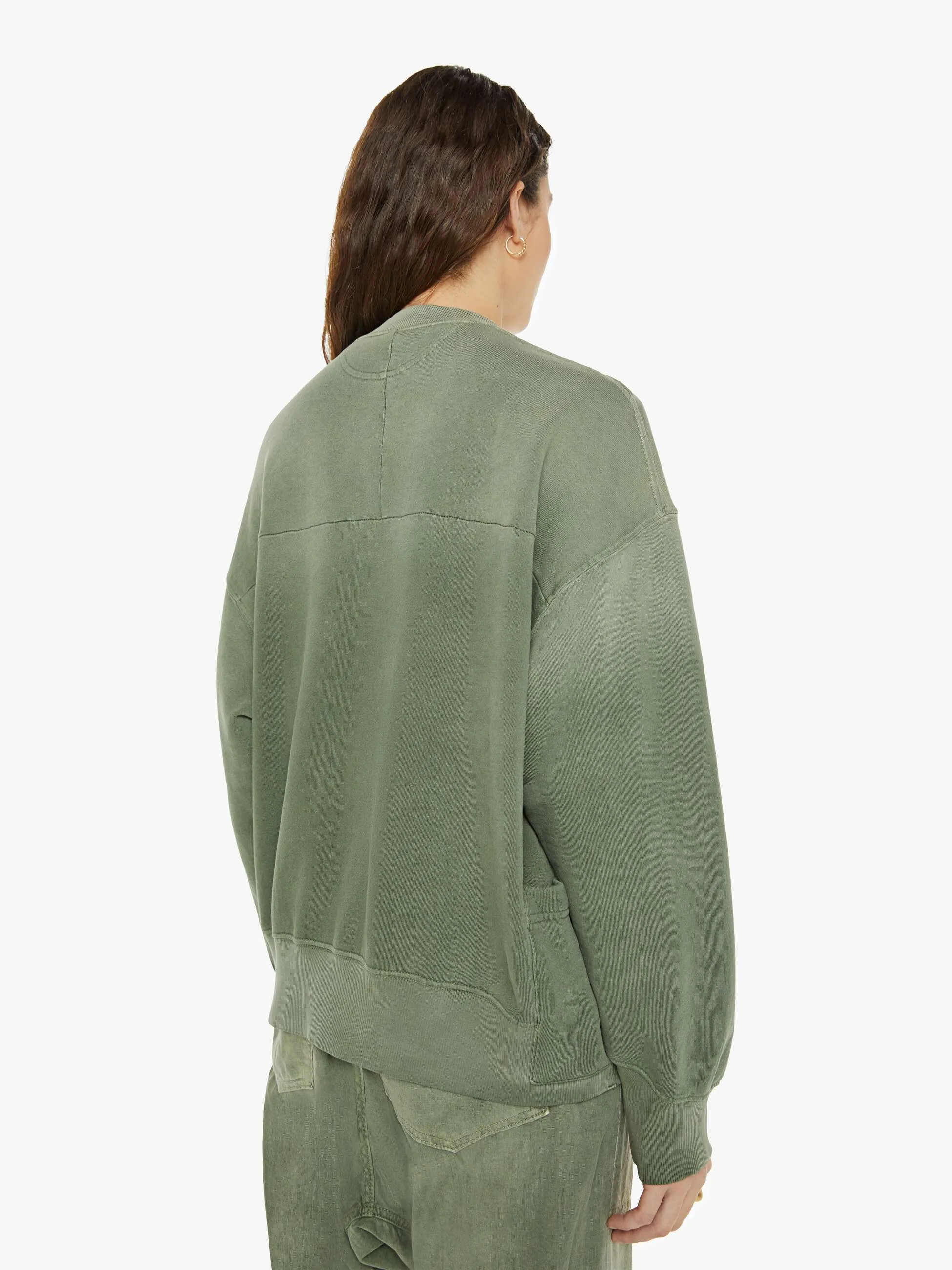 Dr. Collectors Relax French Terry Sweatshirt - Olive Army sold by MOTHER product image thumbnail 4