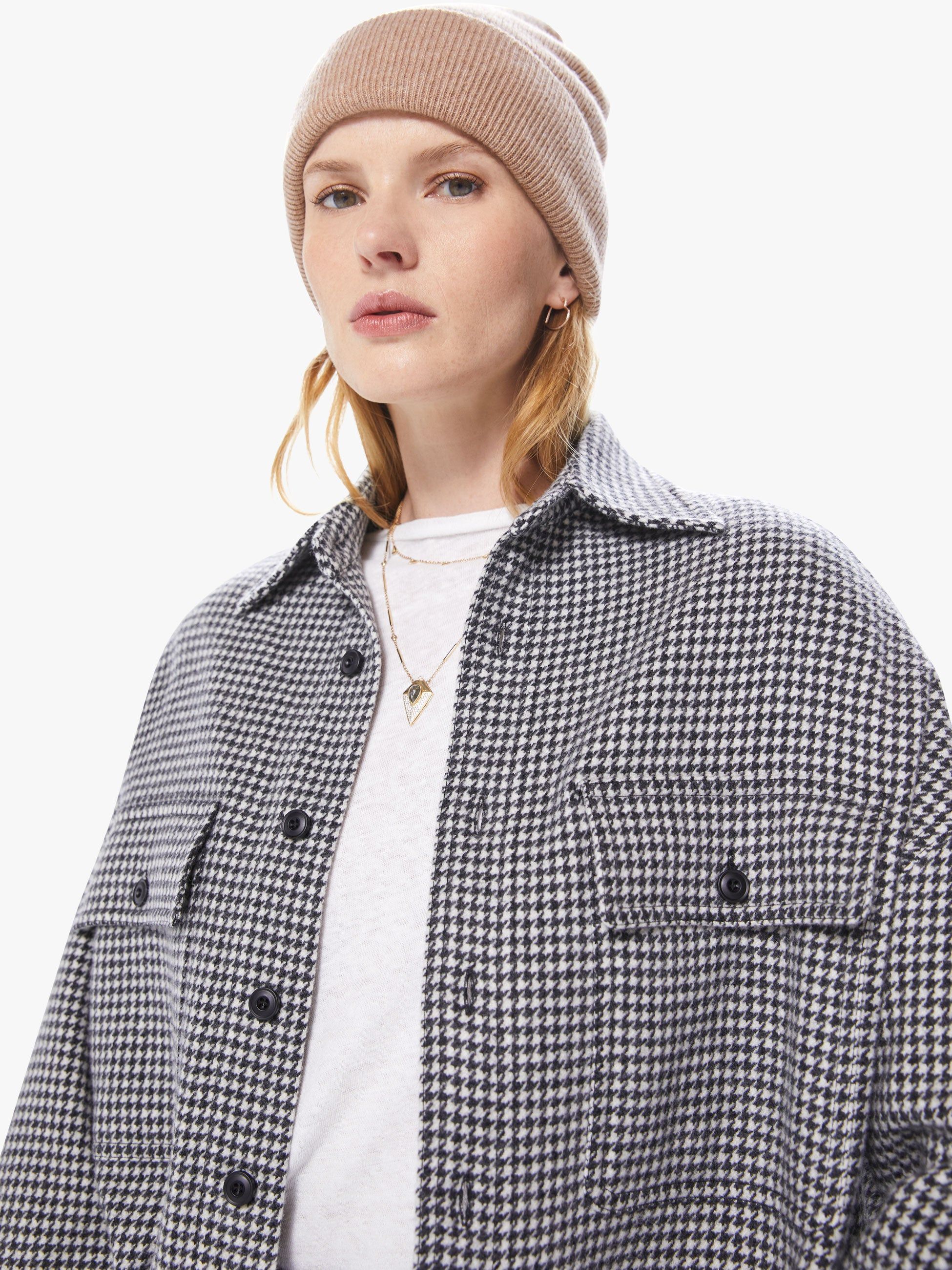 Destin Luna Pied Shirt - White sold by MOTHER product image thumbnail 6