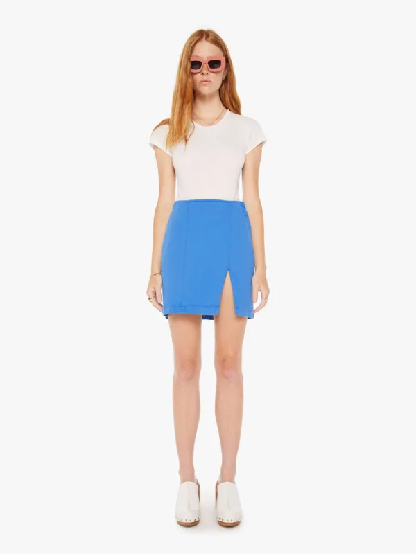 The Side Splitter Mini Skirt - Princess Blue sold by MOTHER
