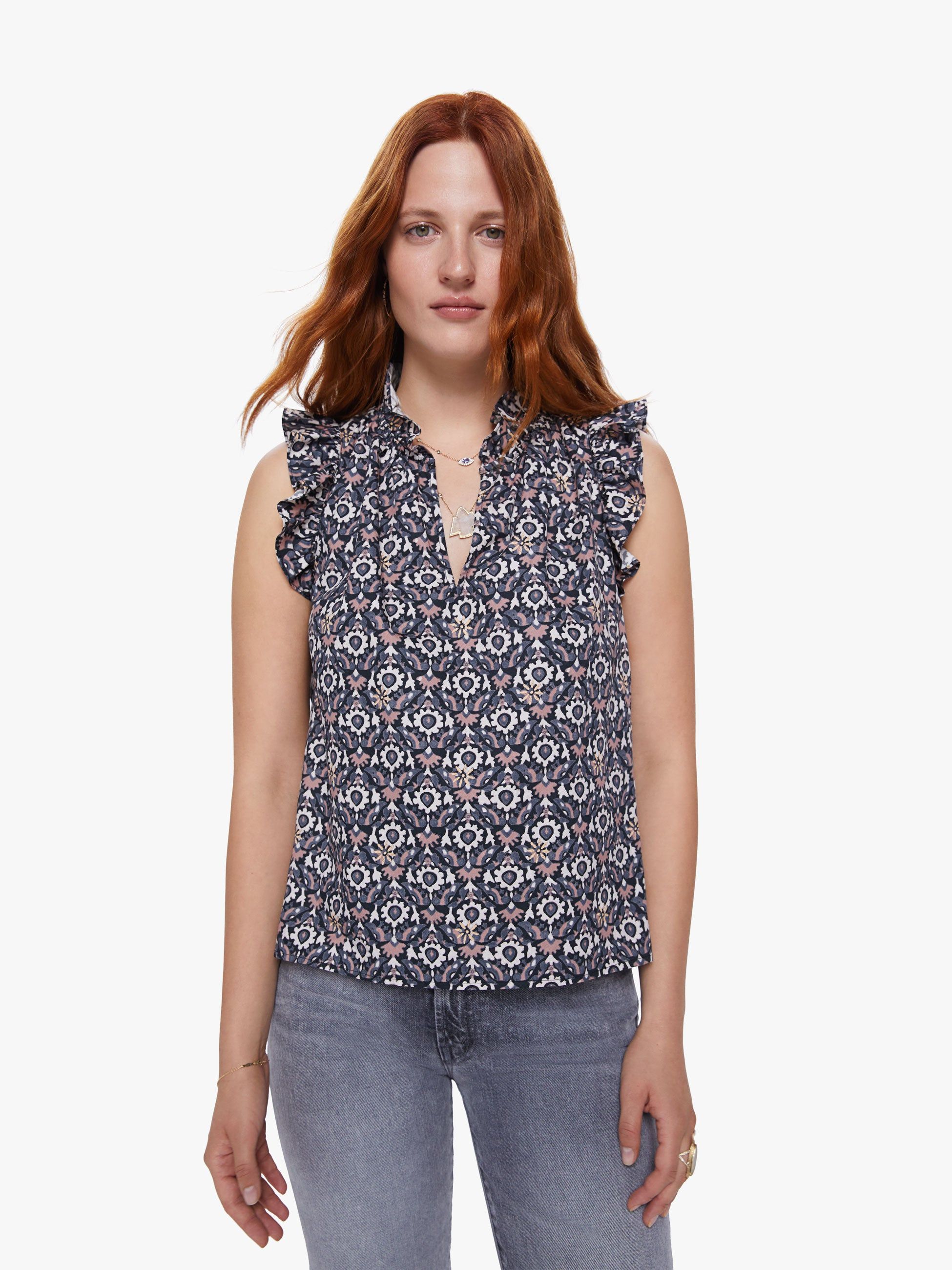 XiRENA Bex Top - Grey Bird sold by MOTHER