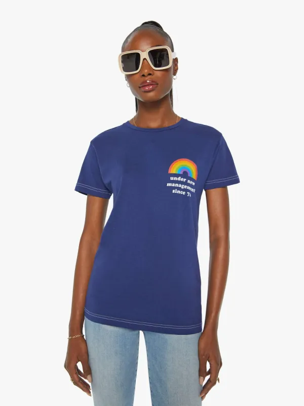Cloney Rainbow Management Tee - Navy made by MOTHER
