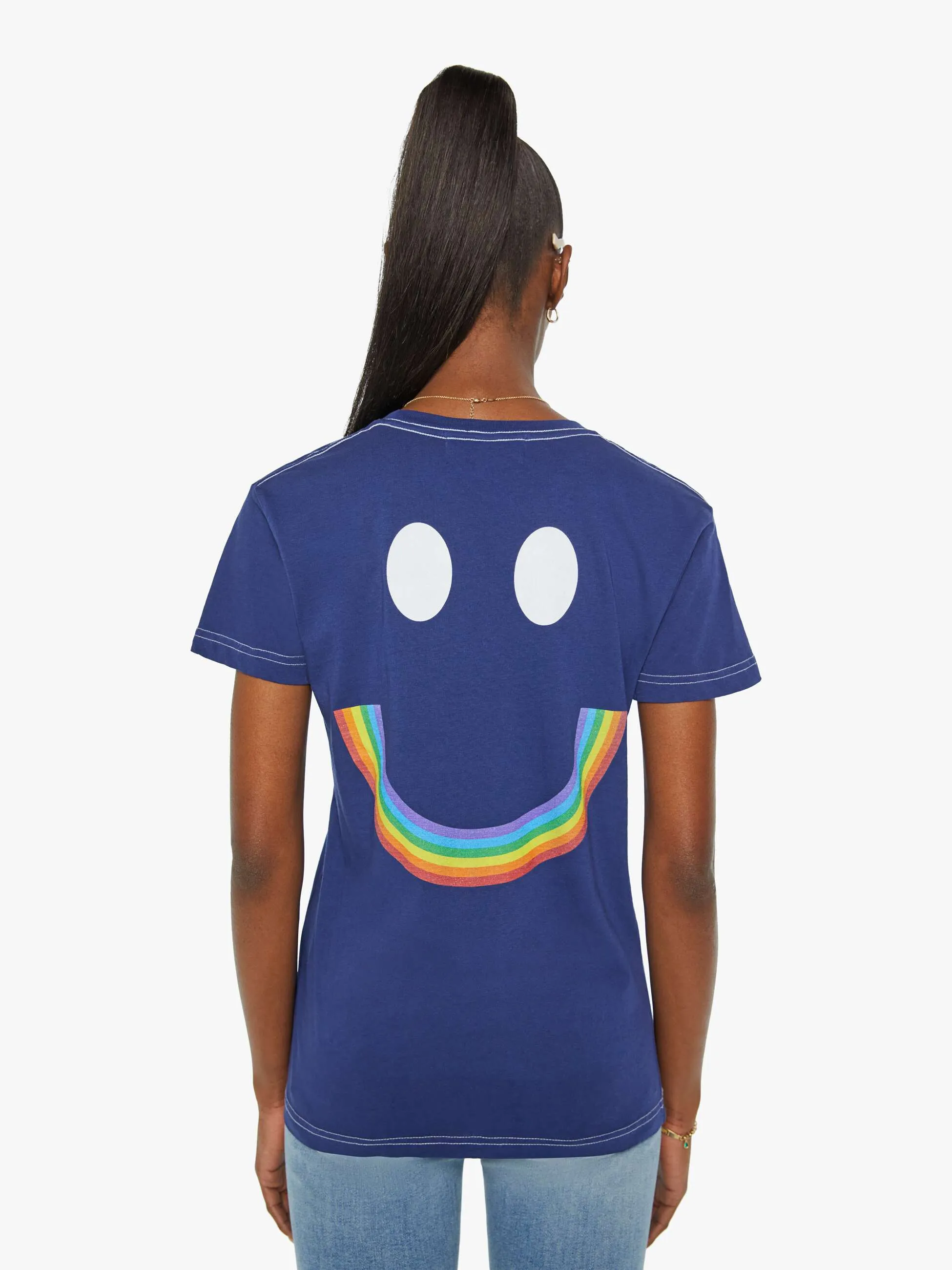Cloney Rainbow Management Tee - Navy sold by MOTHER product image thumbnail 3