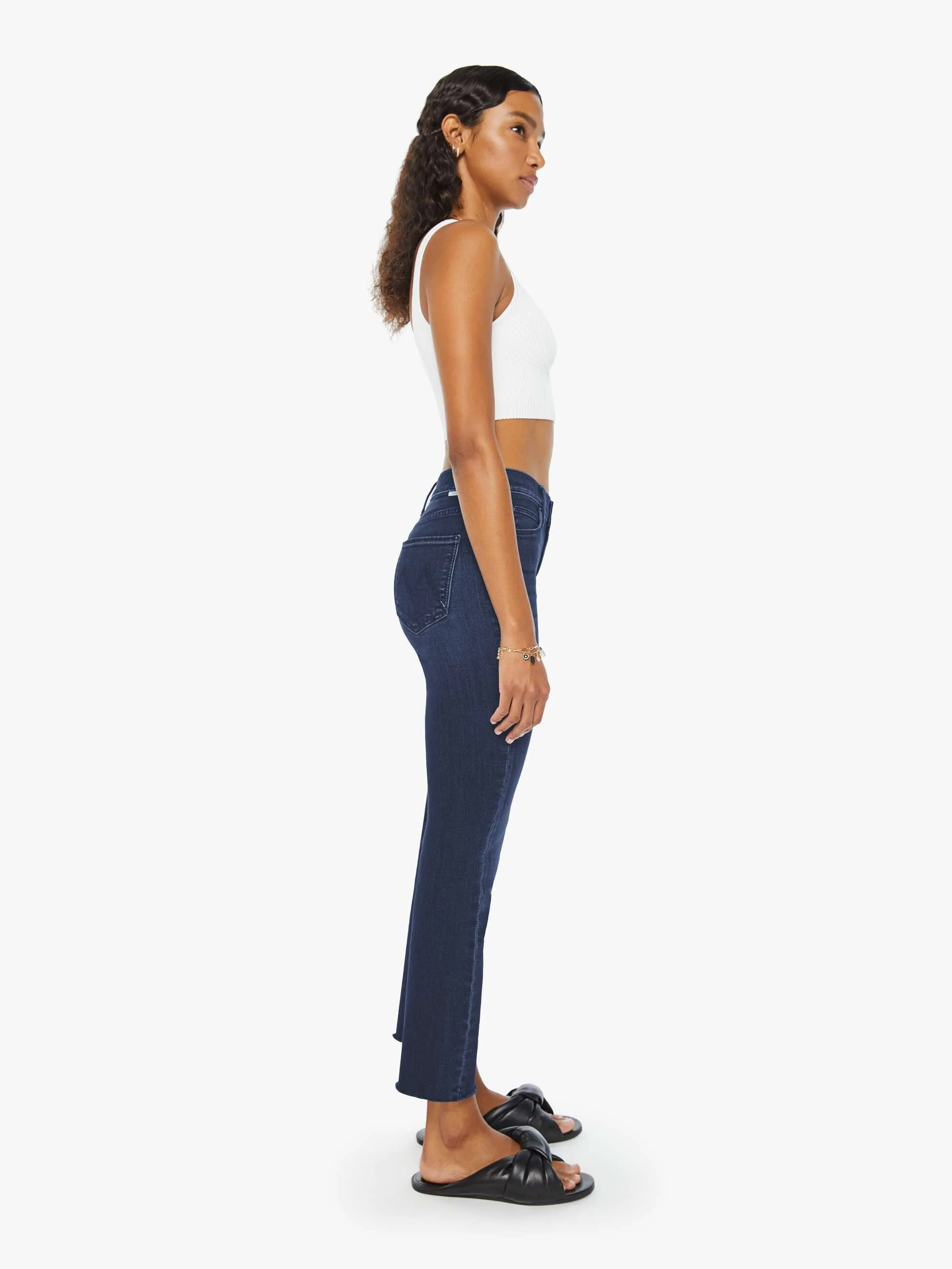 The Mid Rise Dazzler Ankle - Chip On My Shoulder sold by MOTHER product image thumbnail 2