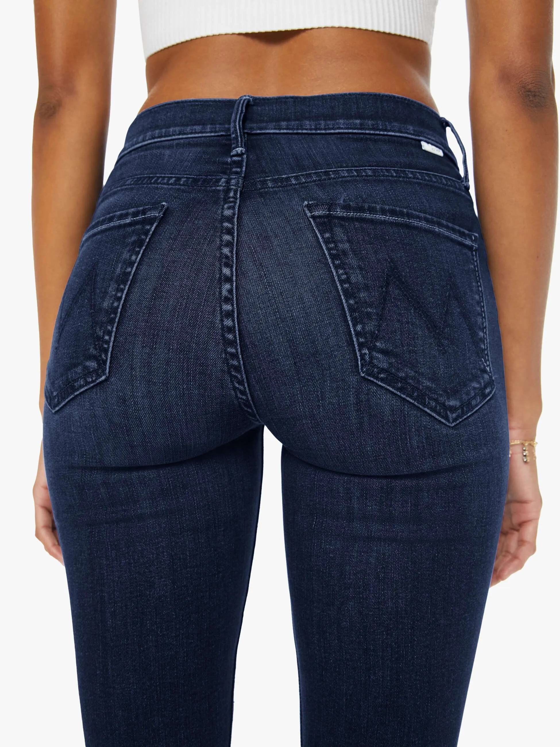 The Mid Rise Dazzler Ankle - Chip On My Shoulder sold by MOTHER product image thumbnail 4