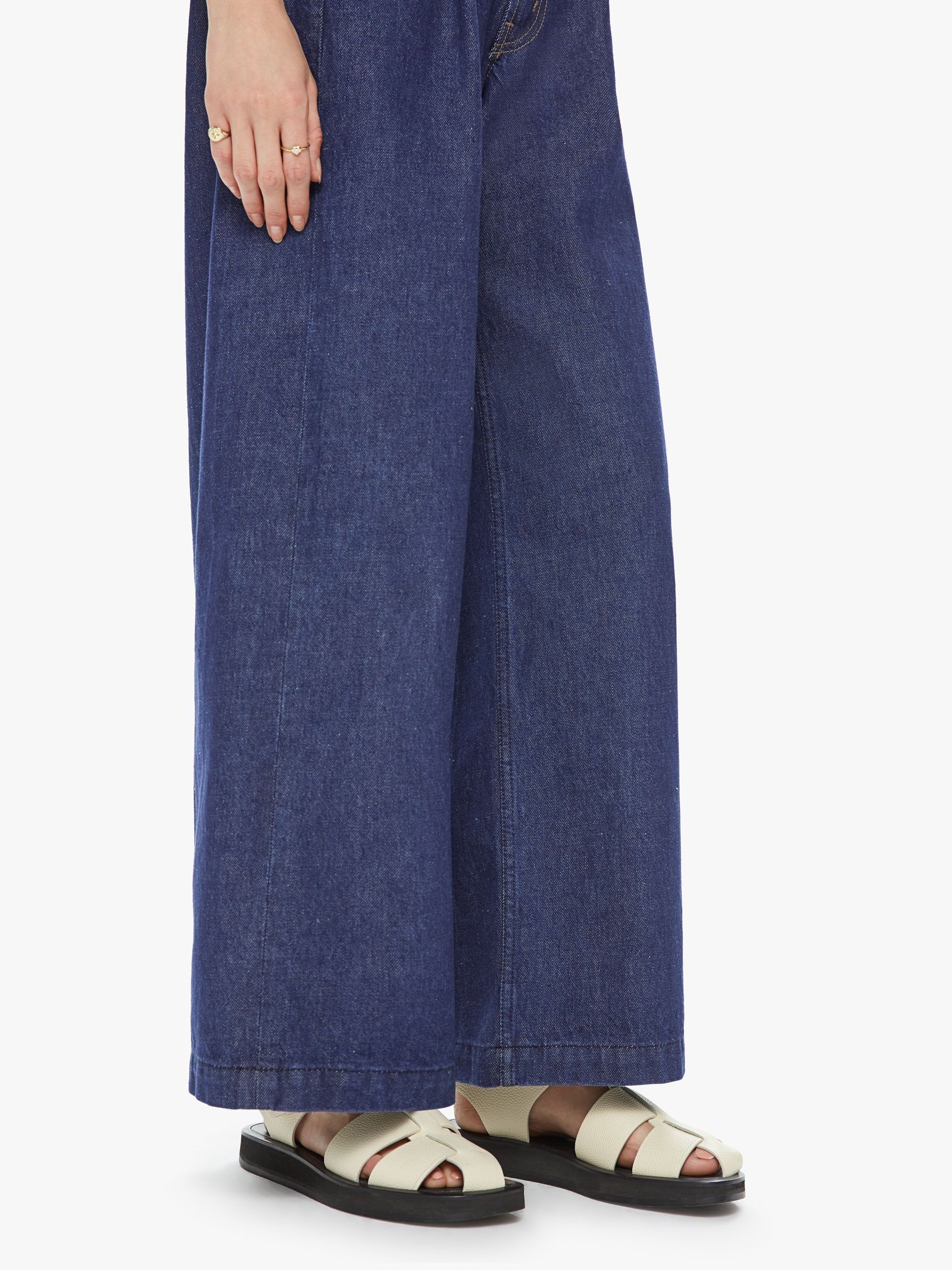 SNACKS! High Waisted Pleated Push Pop Nerdy - Cold Brew sold by MOTHER product image thumbnail 7