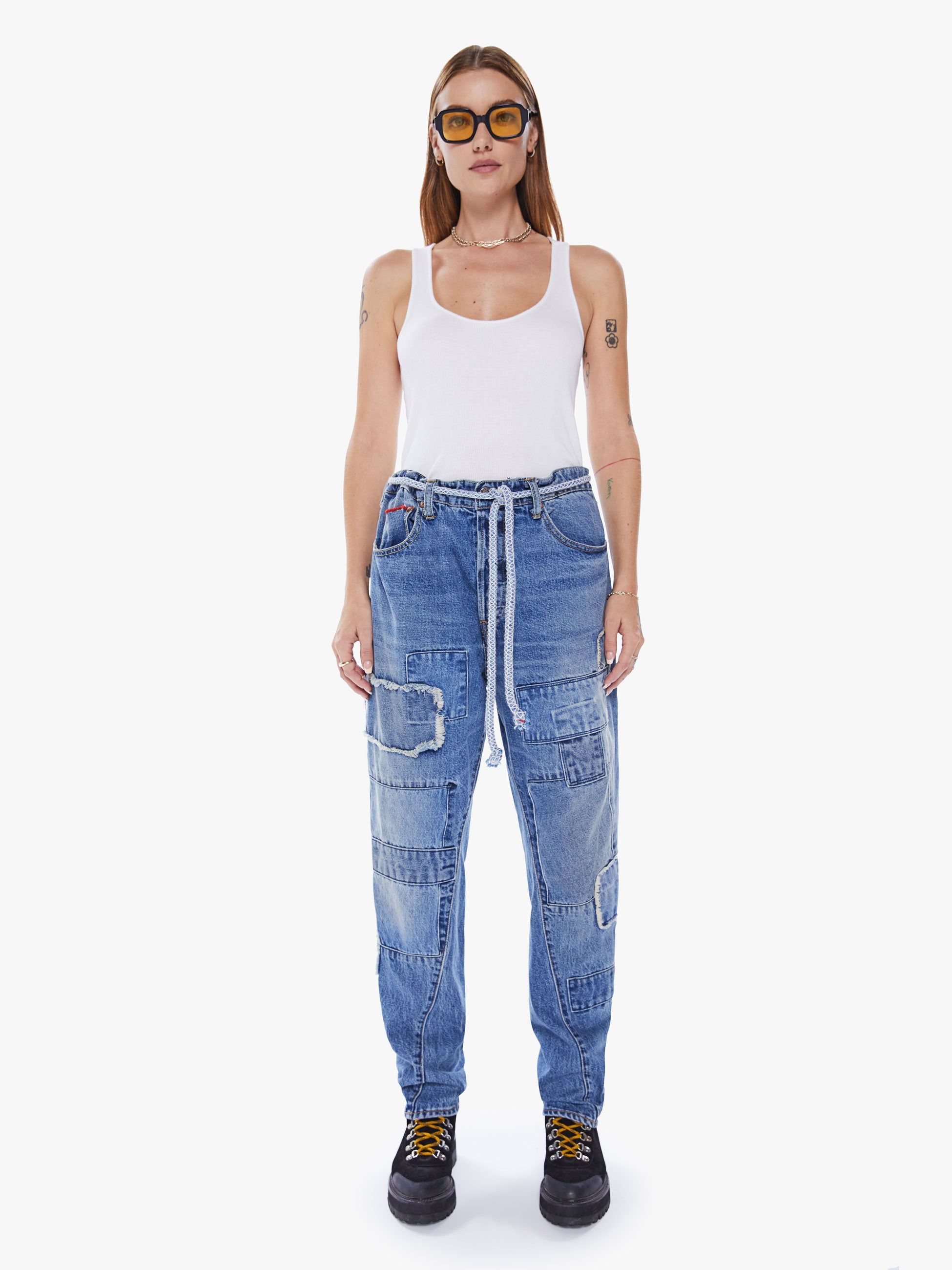 Dr. Collectors P60 Pant - Denim Repair sold by MOTHER product image thumbnail 2