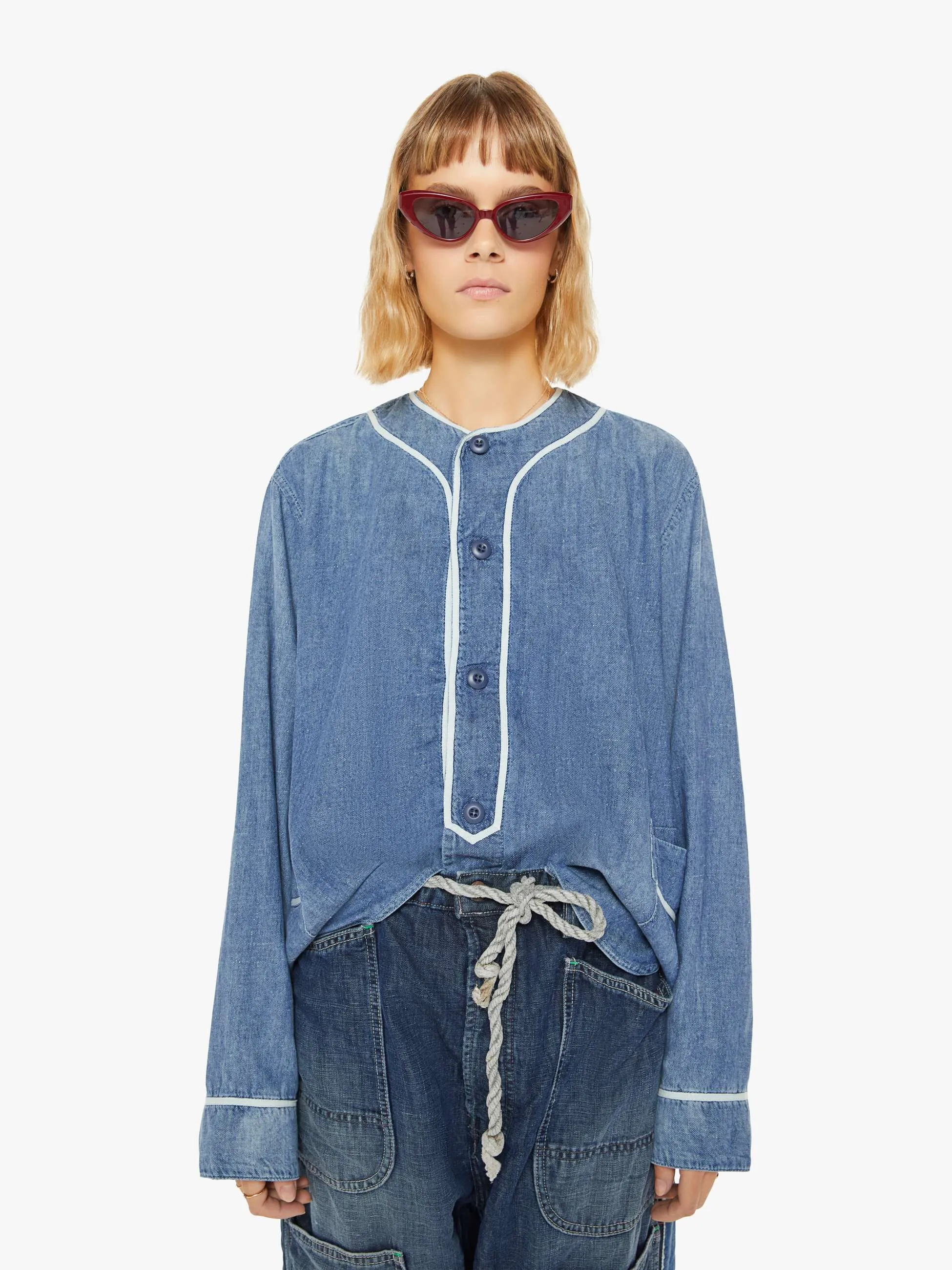 Dr. Collectors Mike's Baseball Shirt - Sunfaded sold by MOTHER