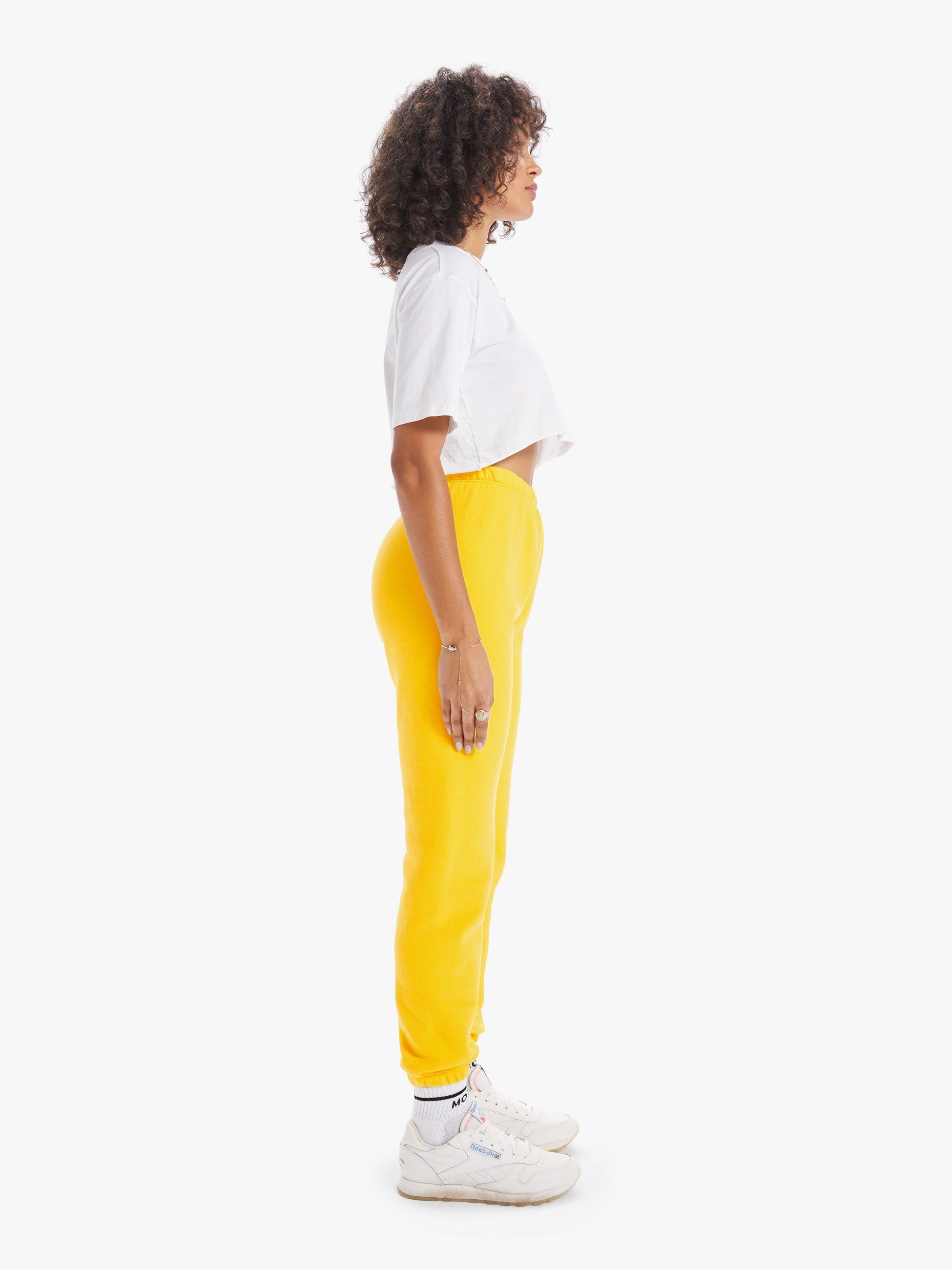 SPRWMN Tiny Logo Sweatpant - Canary sold by MOTHER product image thumbnail 2