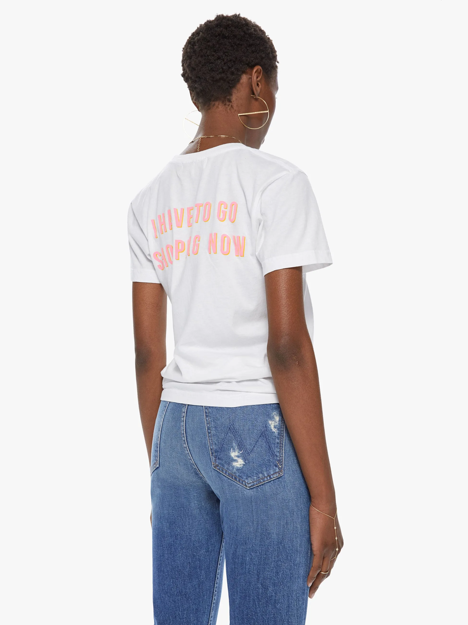 Cloney Pretty Tee - White sold by MOTHER product image thumbnail 3