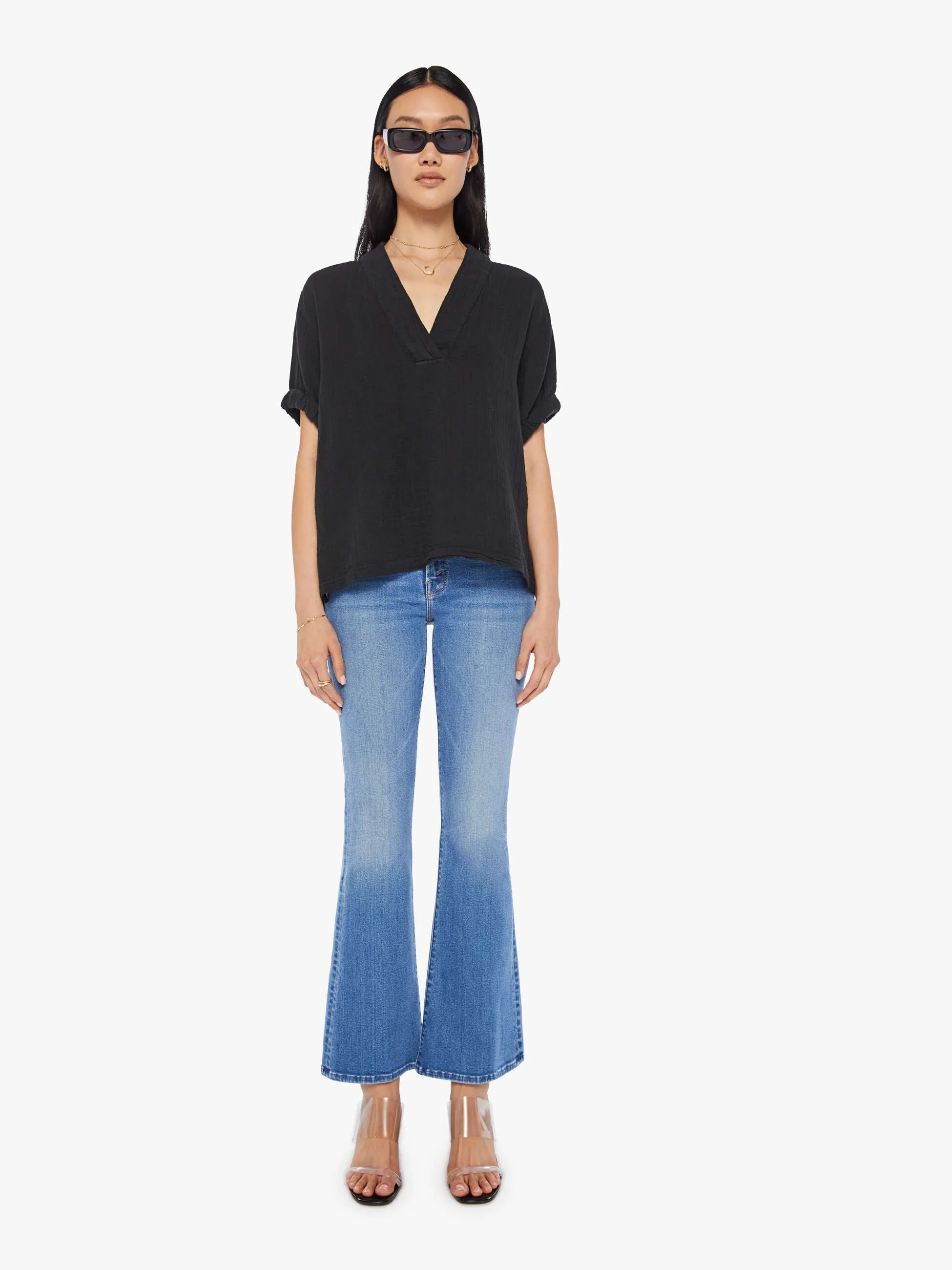 XiRENA Avery Top - Black sold by MOTHER product image thumbnail 4