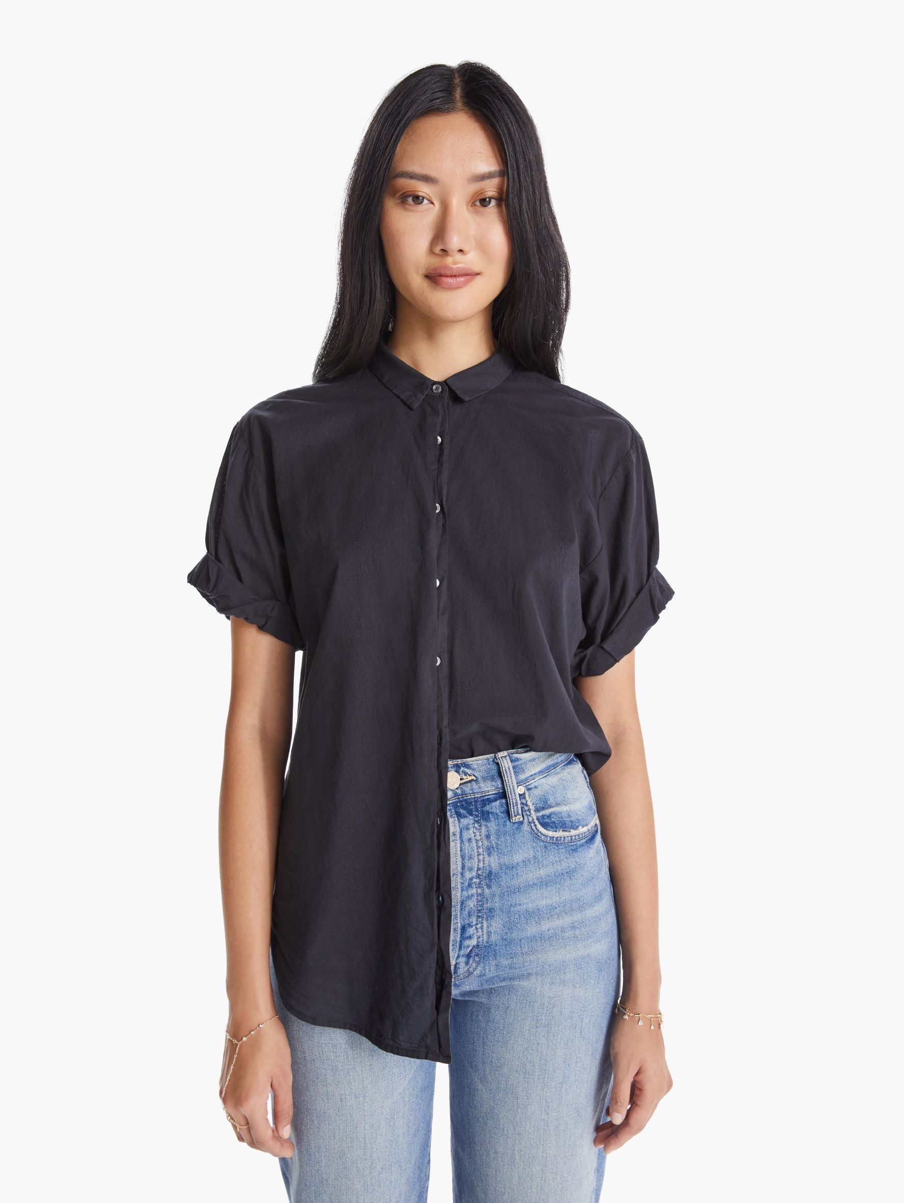 XiRENA Channing Shirt - Black sold by MOTHER product image thumbnail 2