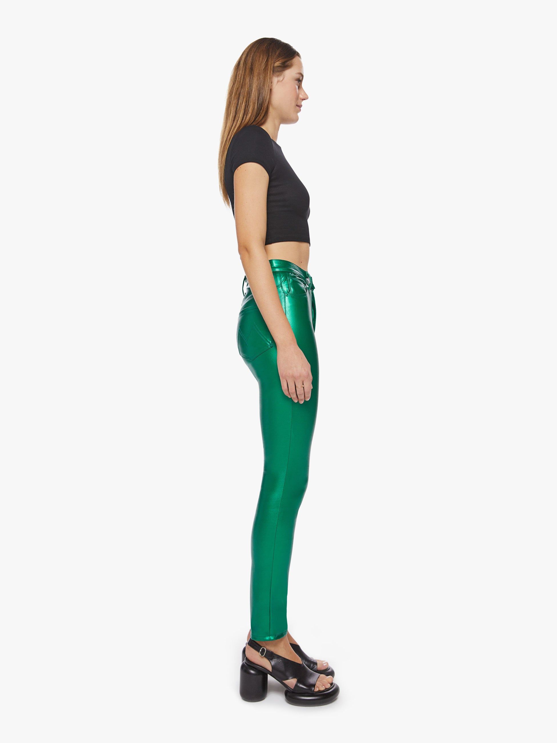 High Waisted Rail Skimp - June Bug sold by MOTHER product image thumbnail 3