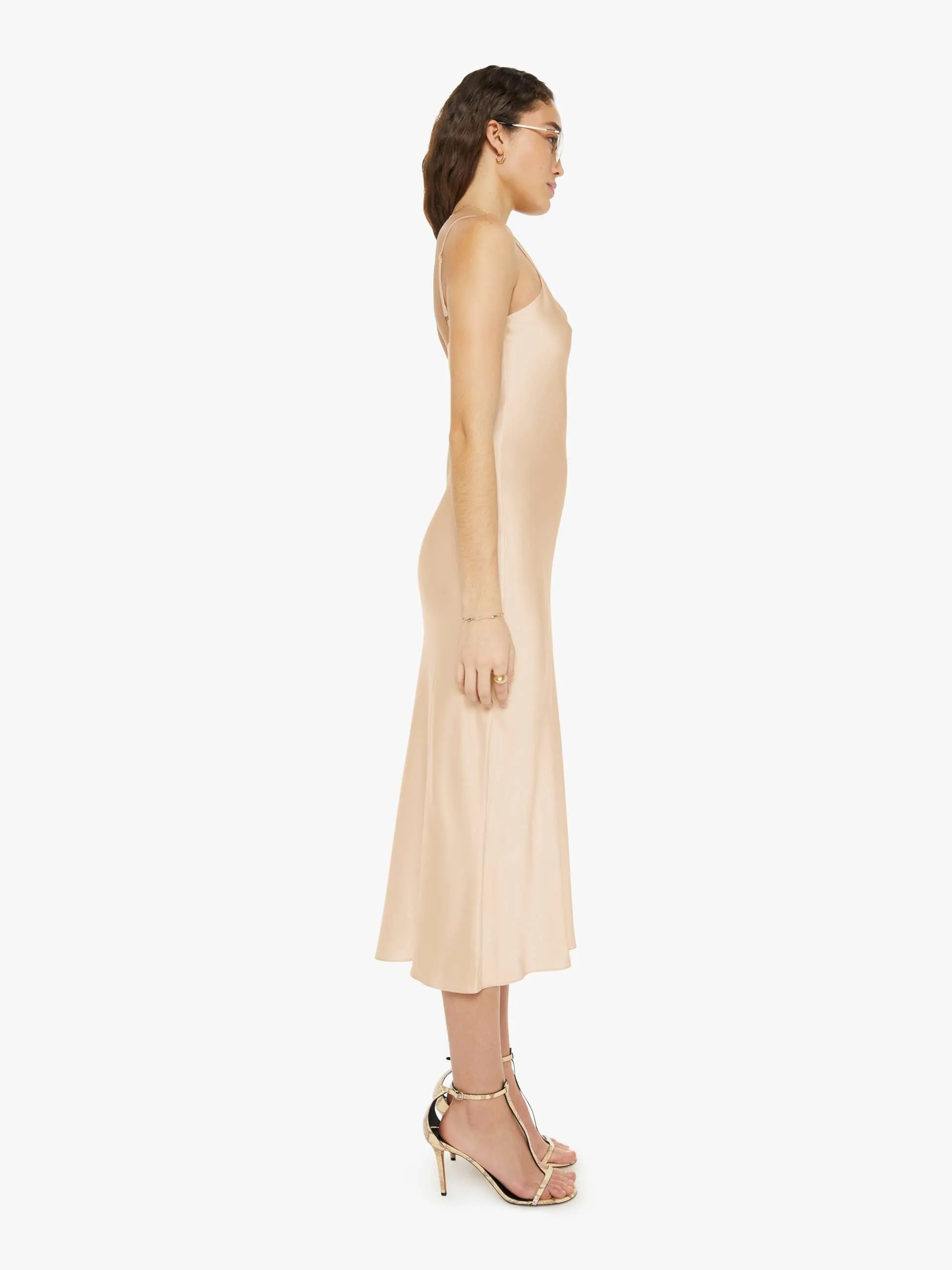SABLYN Taylor V-Neck Bias Cut Dress - Mallow sold by MOTHER product image thumbnail 3