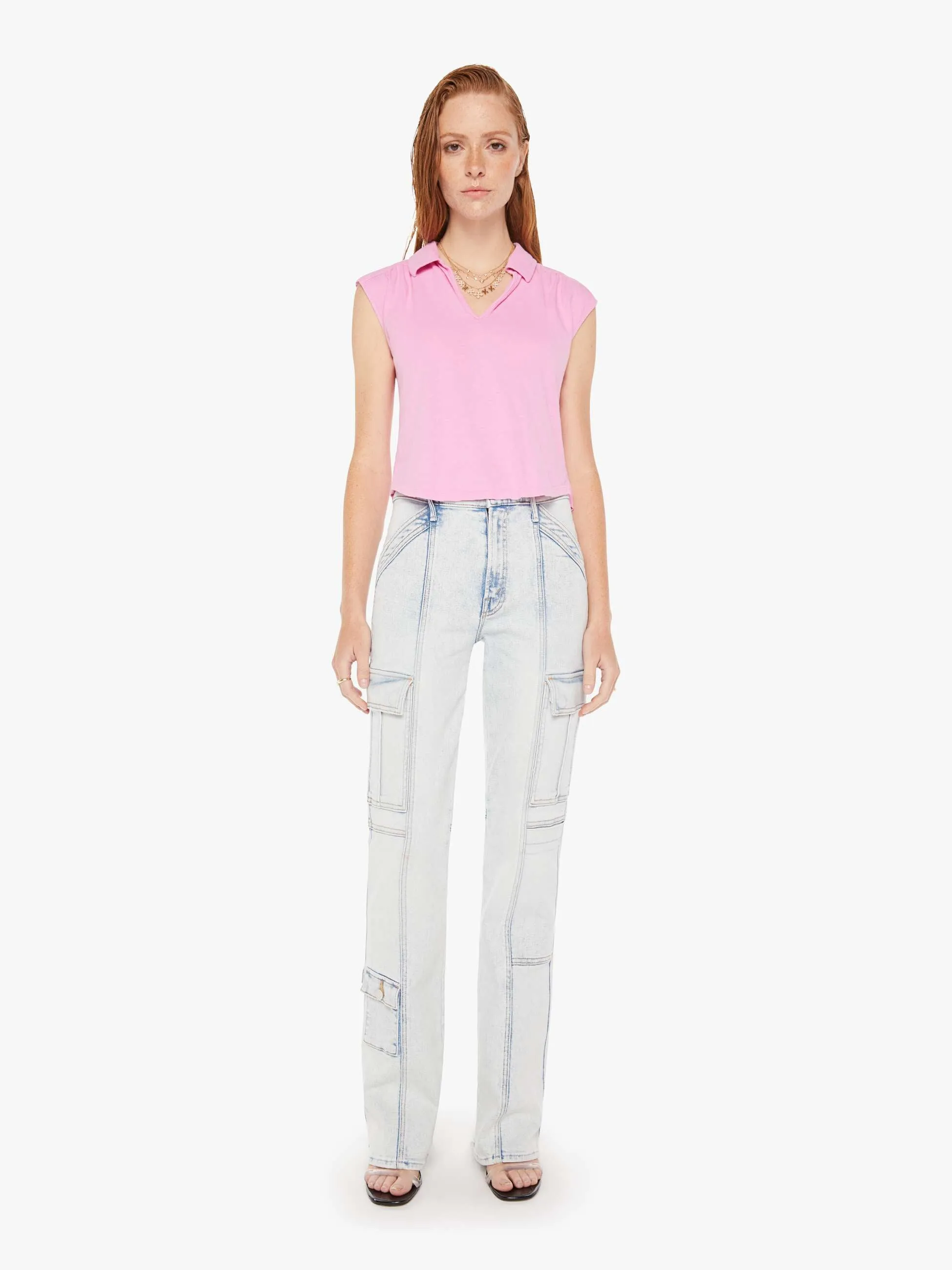 The Shape Up Tee - Rosebloom sold by MOTHER product image thumbnail 5