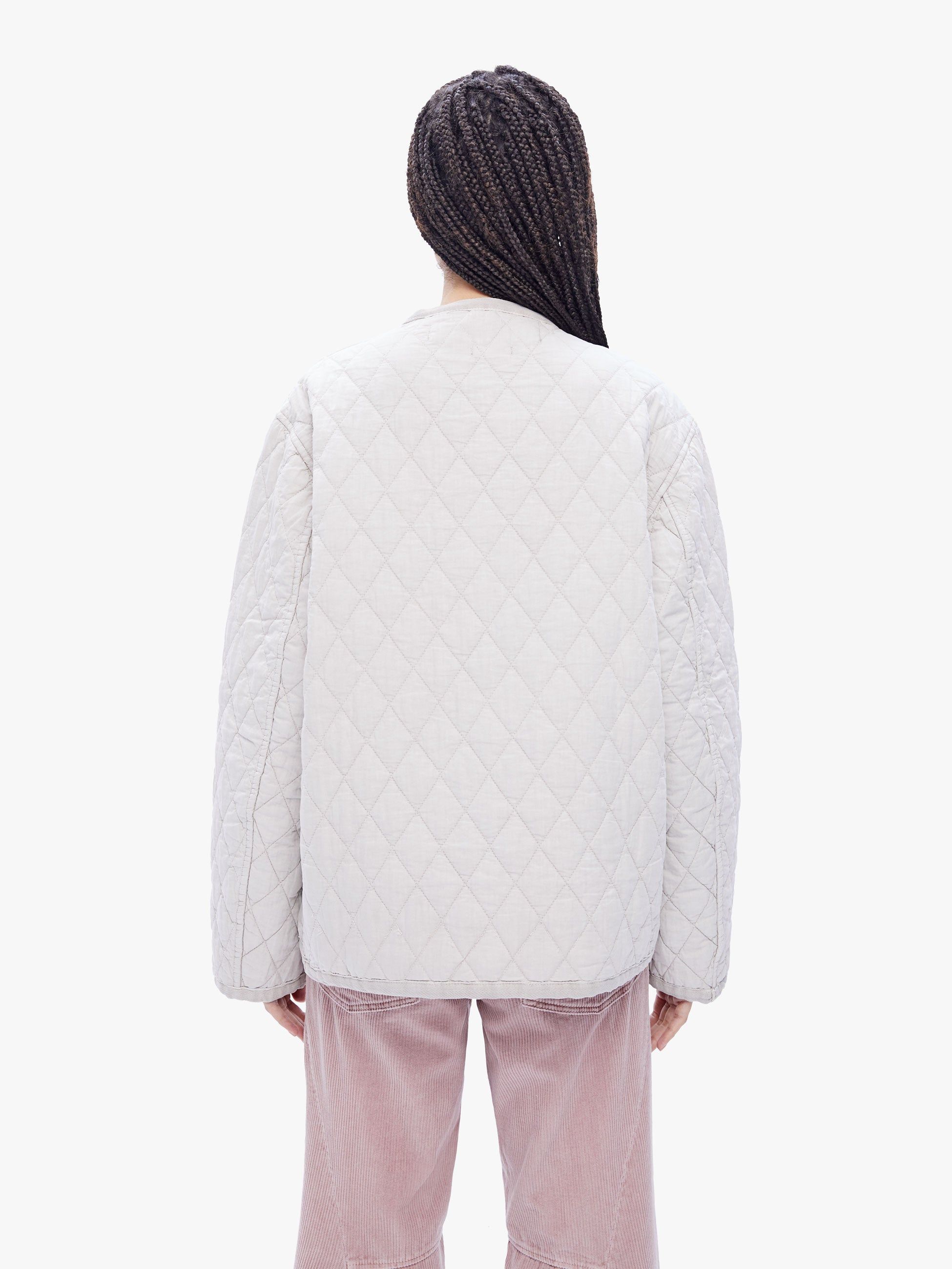 Dr. Collectors Peace Quilted Jacket - White Sand sold by MOTHER product image thumbnail 4