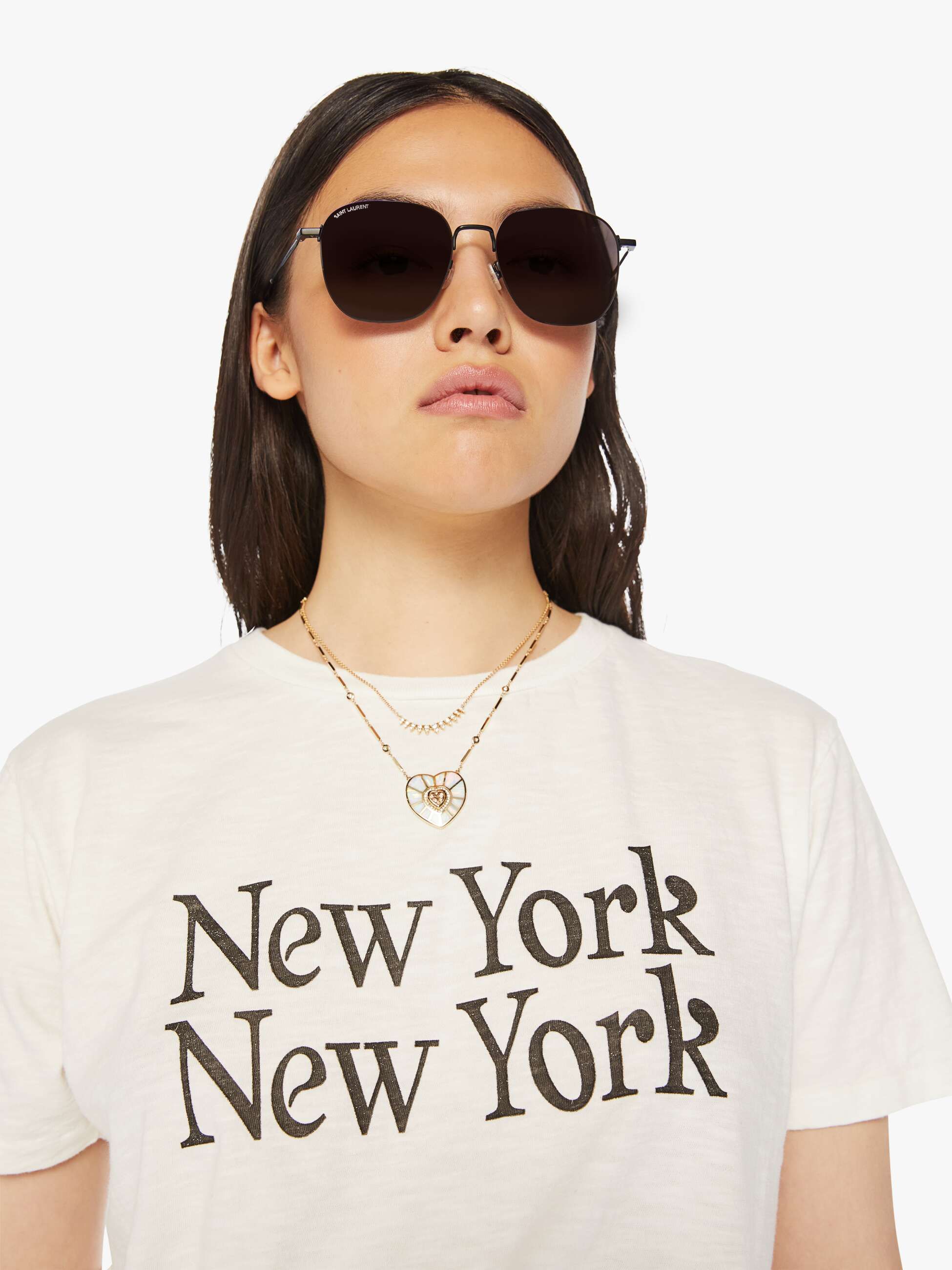 Velva Sheen New York New York Tee - White sold by MOTHER product image thumbnail 6