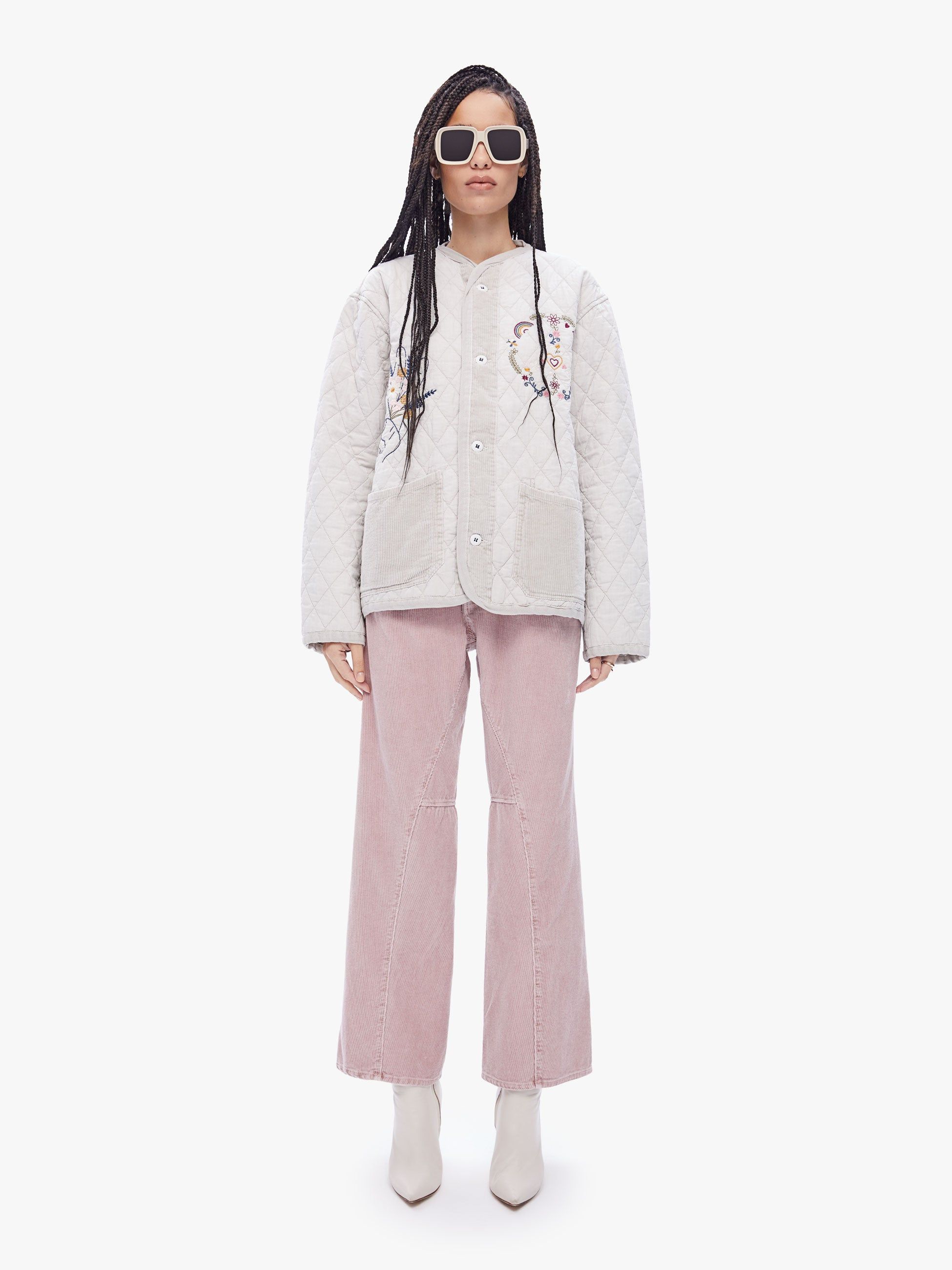 Dr. Collectors Peace Quilted Jacket - White Sand sold by MOTHER product image thumbnail 5