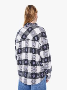 XiRENA Jensen Shirt - Black Lilac sold by MOTHER