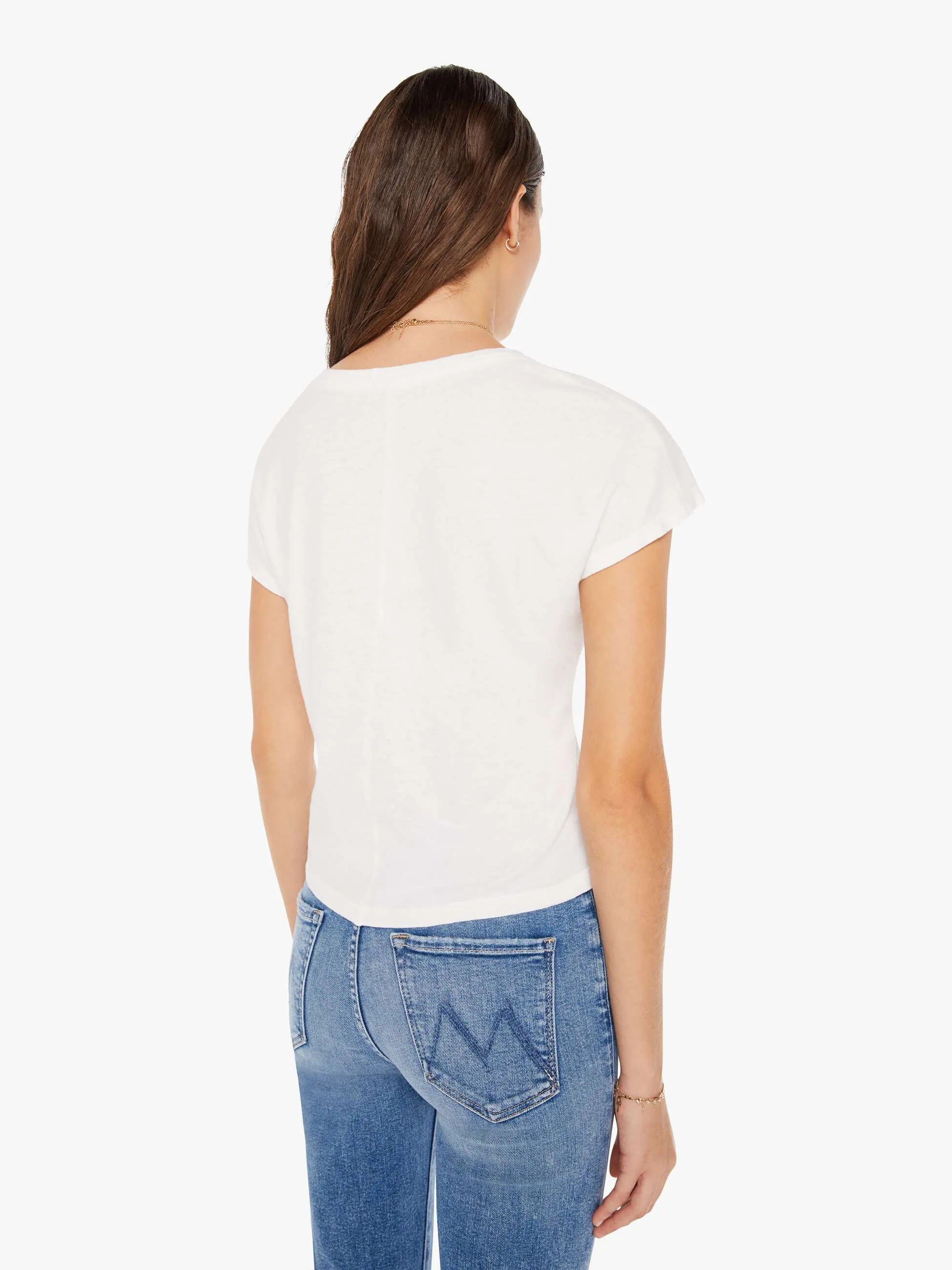 The Tucked Away Tee - Bright White sold by MOTHER product image thumbnail 4