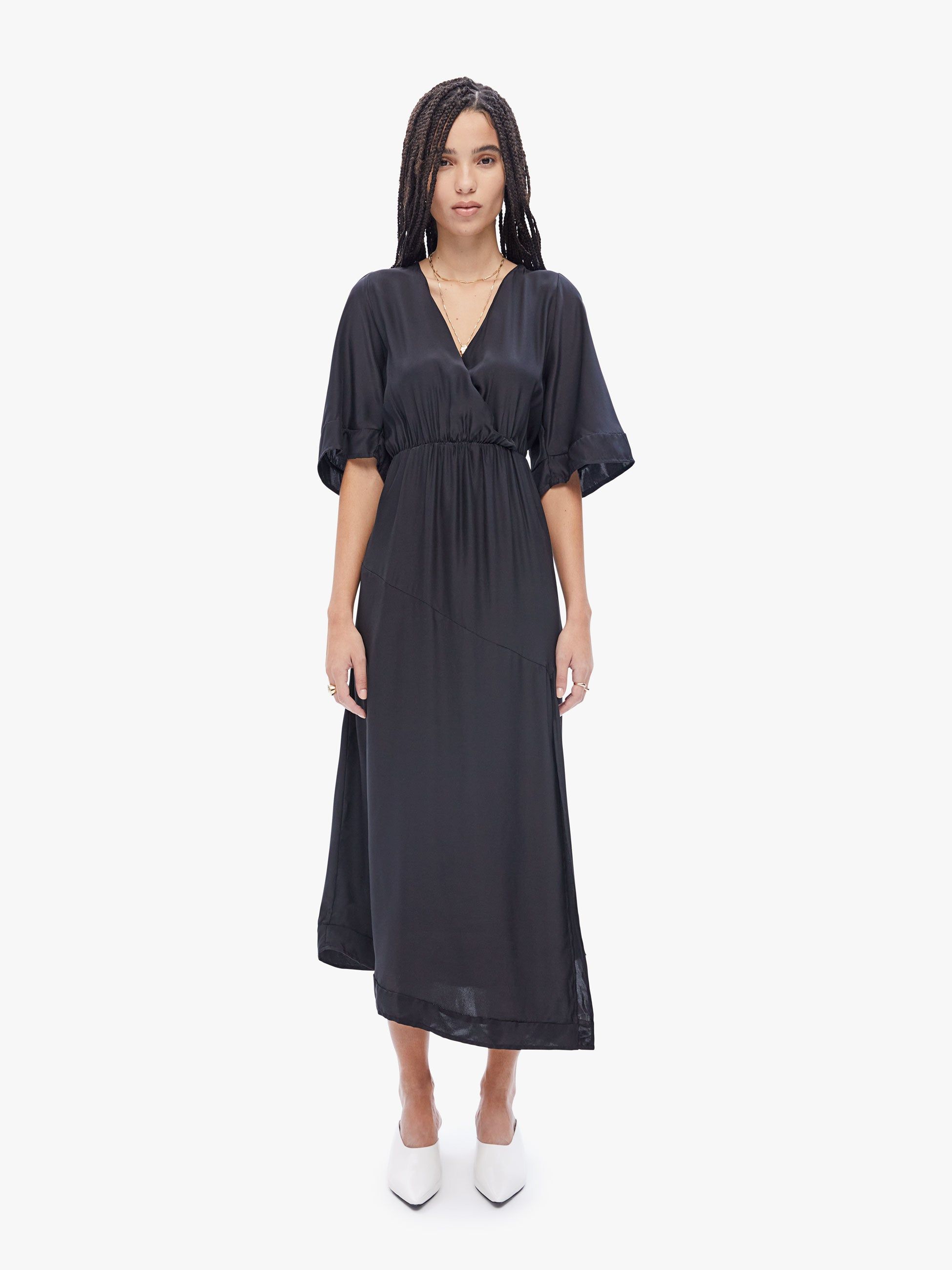 Natalie Martin Coco Maxi - Black Silk sold by MOTHER