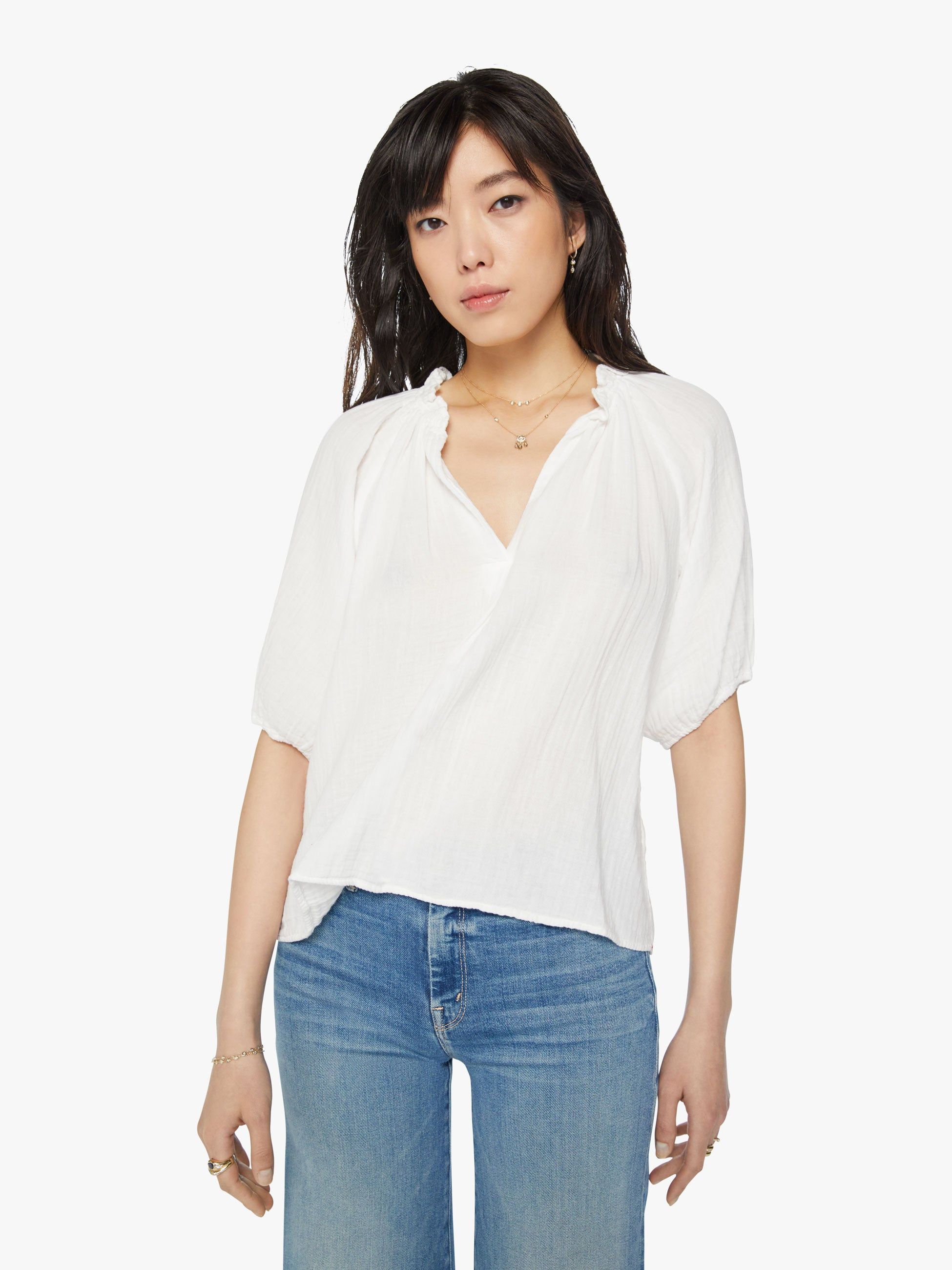 XiRENA Jules Top - White sold by MOTHER