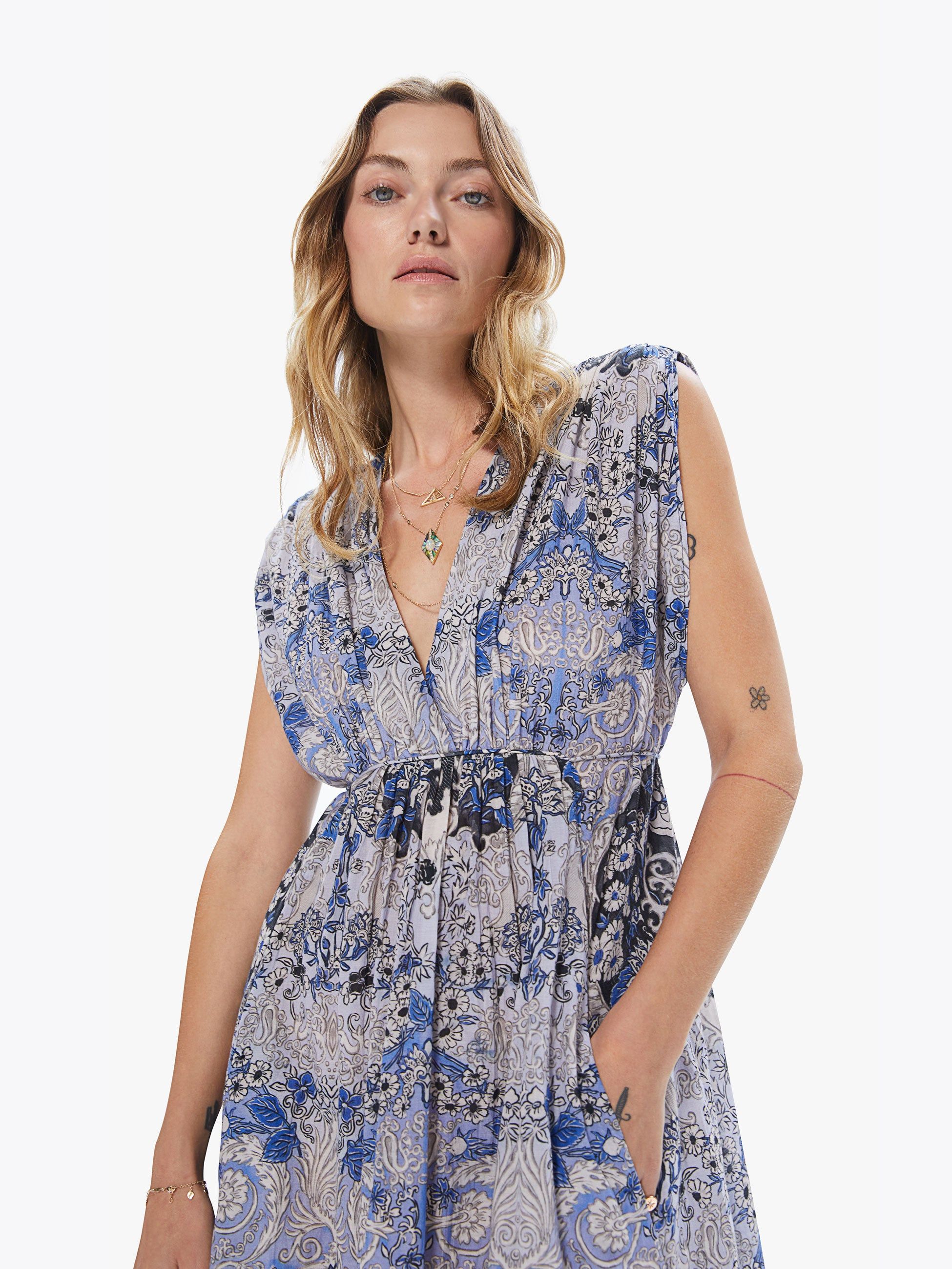 Maria Cher Alma Sleeveless Maxi Dress - Alquezar sold by MOTHER product image thumbnail 5