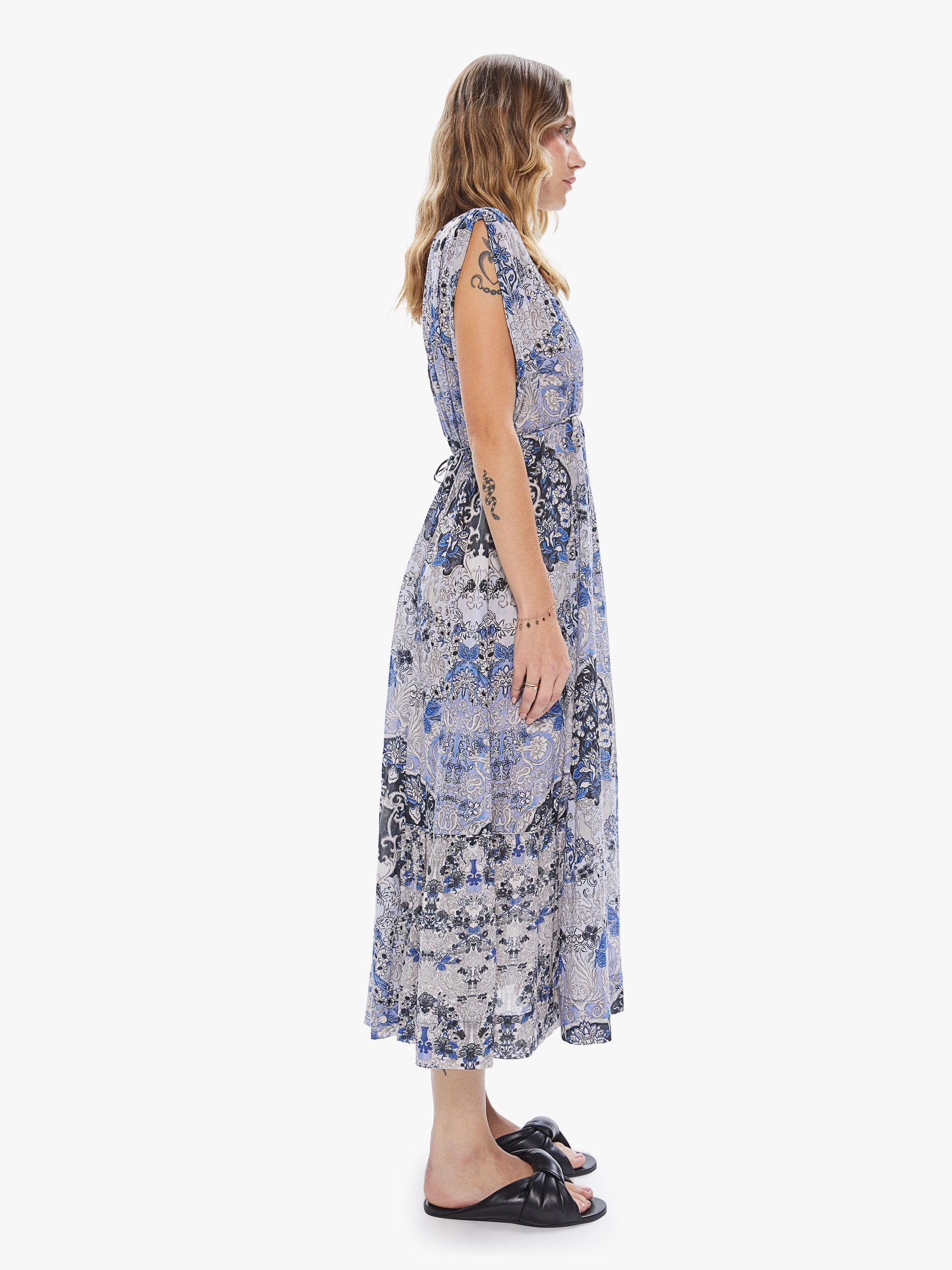 Maria Cher Alma Sleeveless Maxi Dress - Alquezar sold by MOTHER product image thumbnail 3