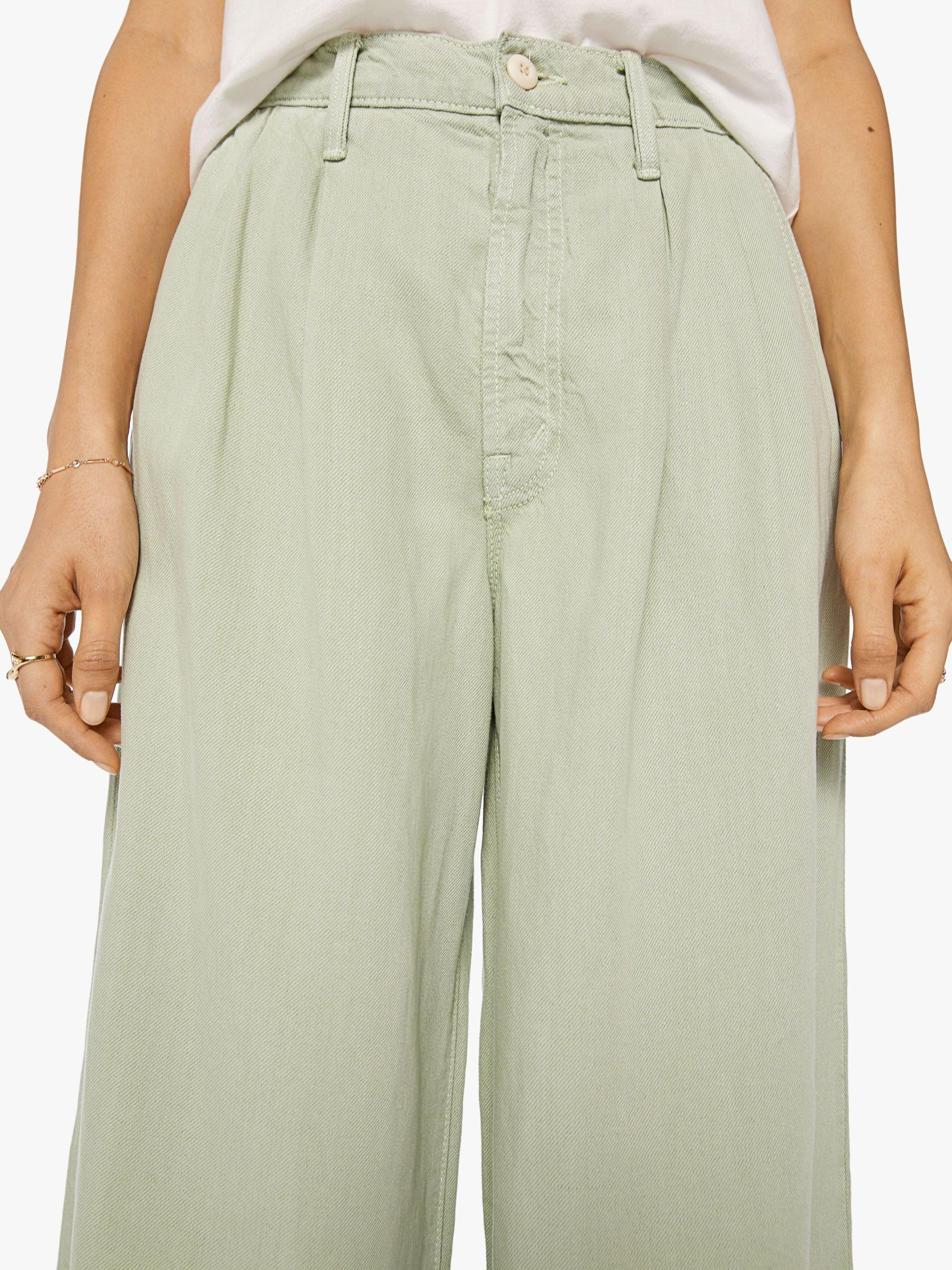 High Waisted Pouty Prep Heel - Cameo Green sold by MOTHER product image thumbnail 4