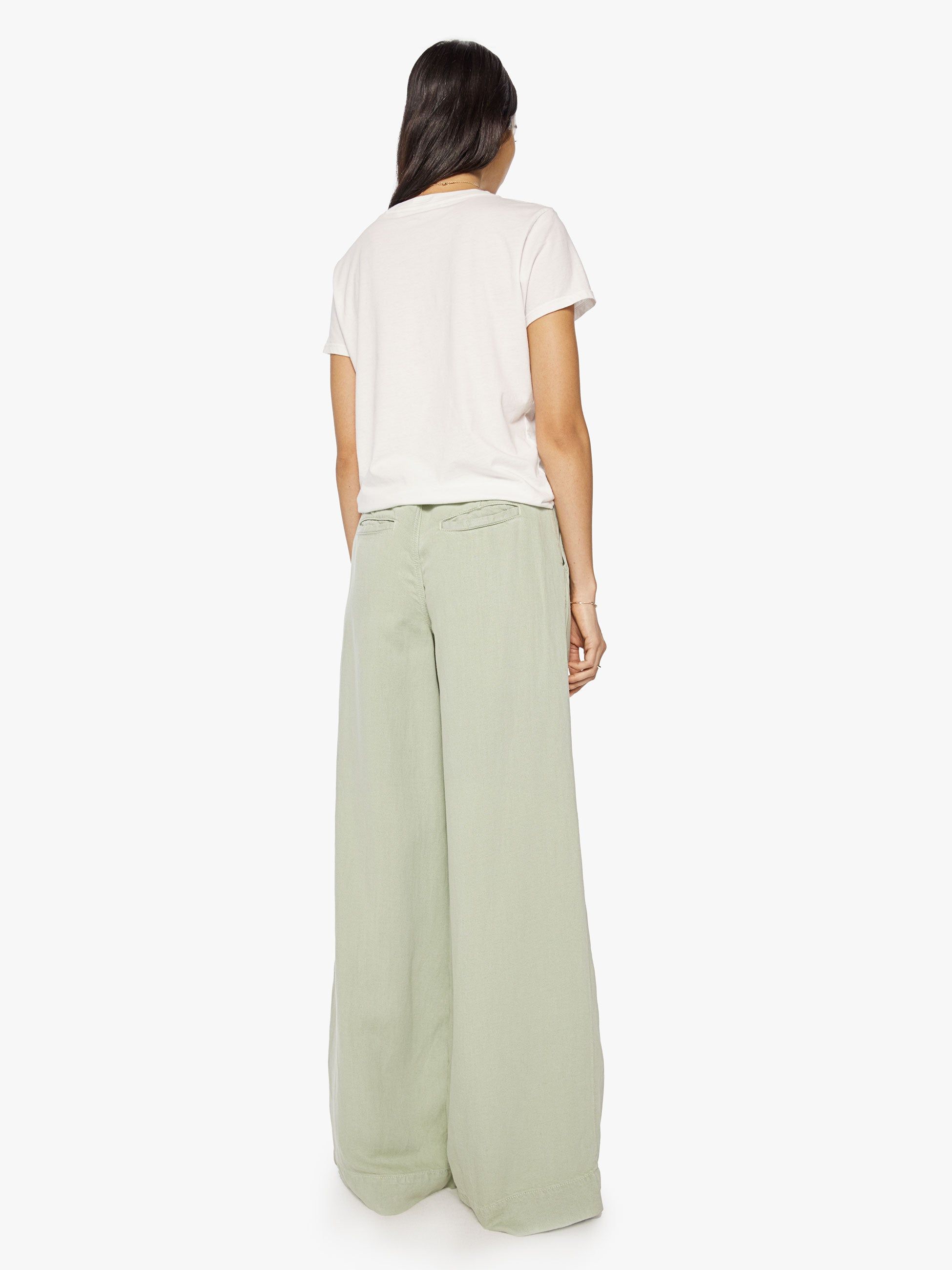 High Waisted Pouty Prep Heel - Cameo Green sold by MOTHER product image thumbnail 3