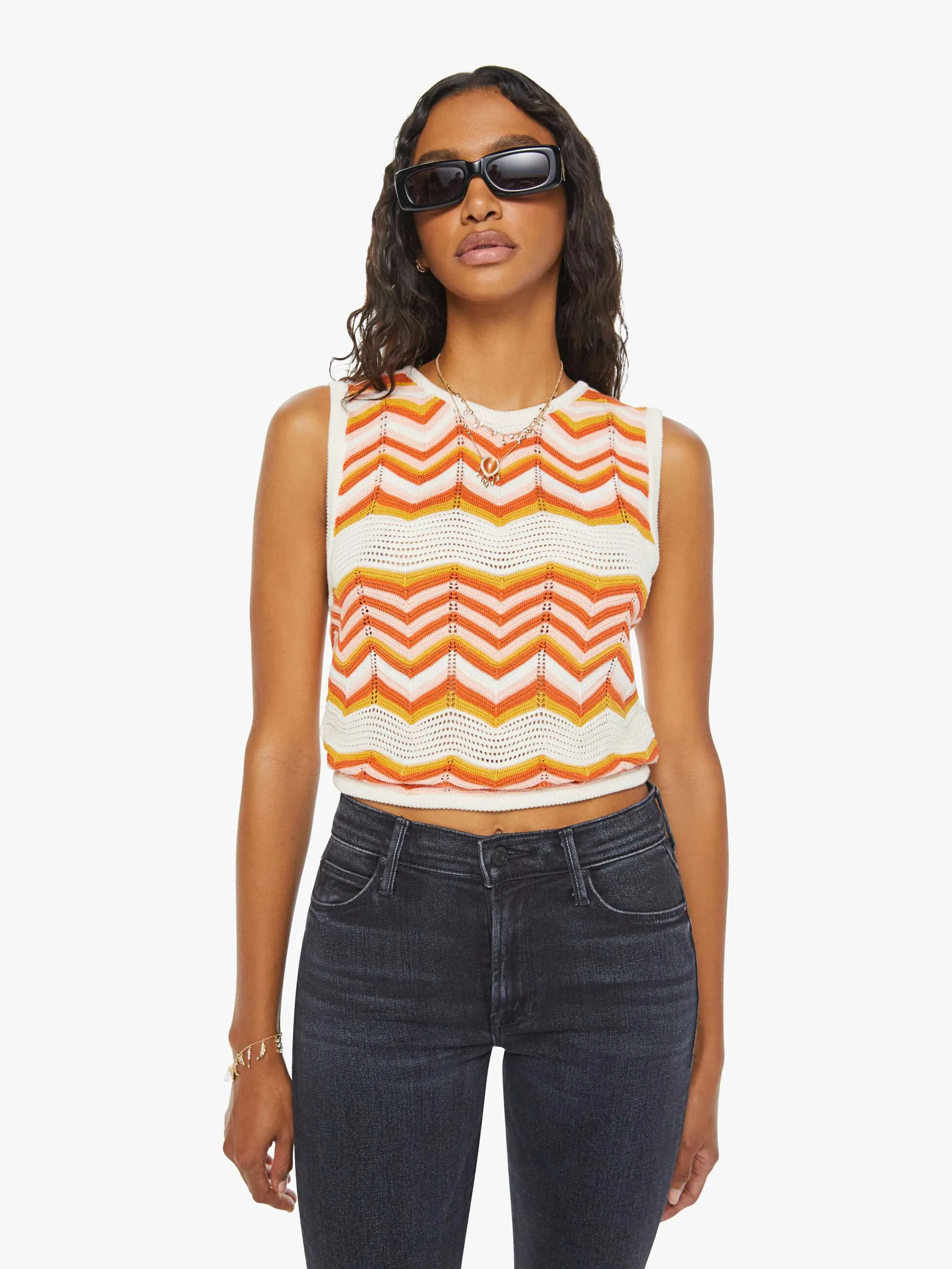 The Open Back Tank Top - At The Cabana sold by MOTHER