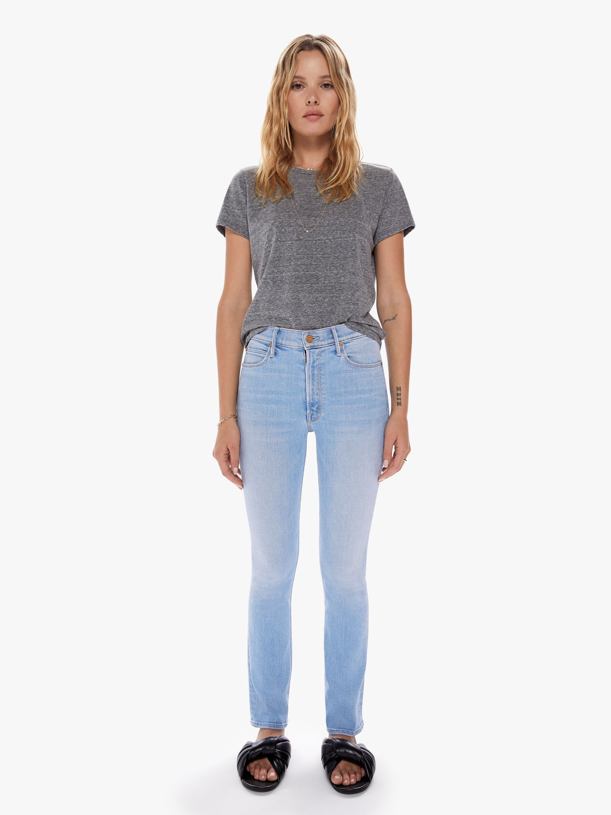 The Mid Rise Dazzler Ankle - In The Blink Of An Eye sold by MOTHER