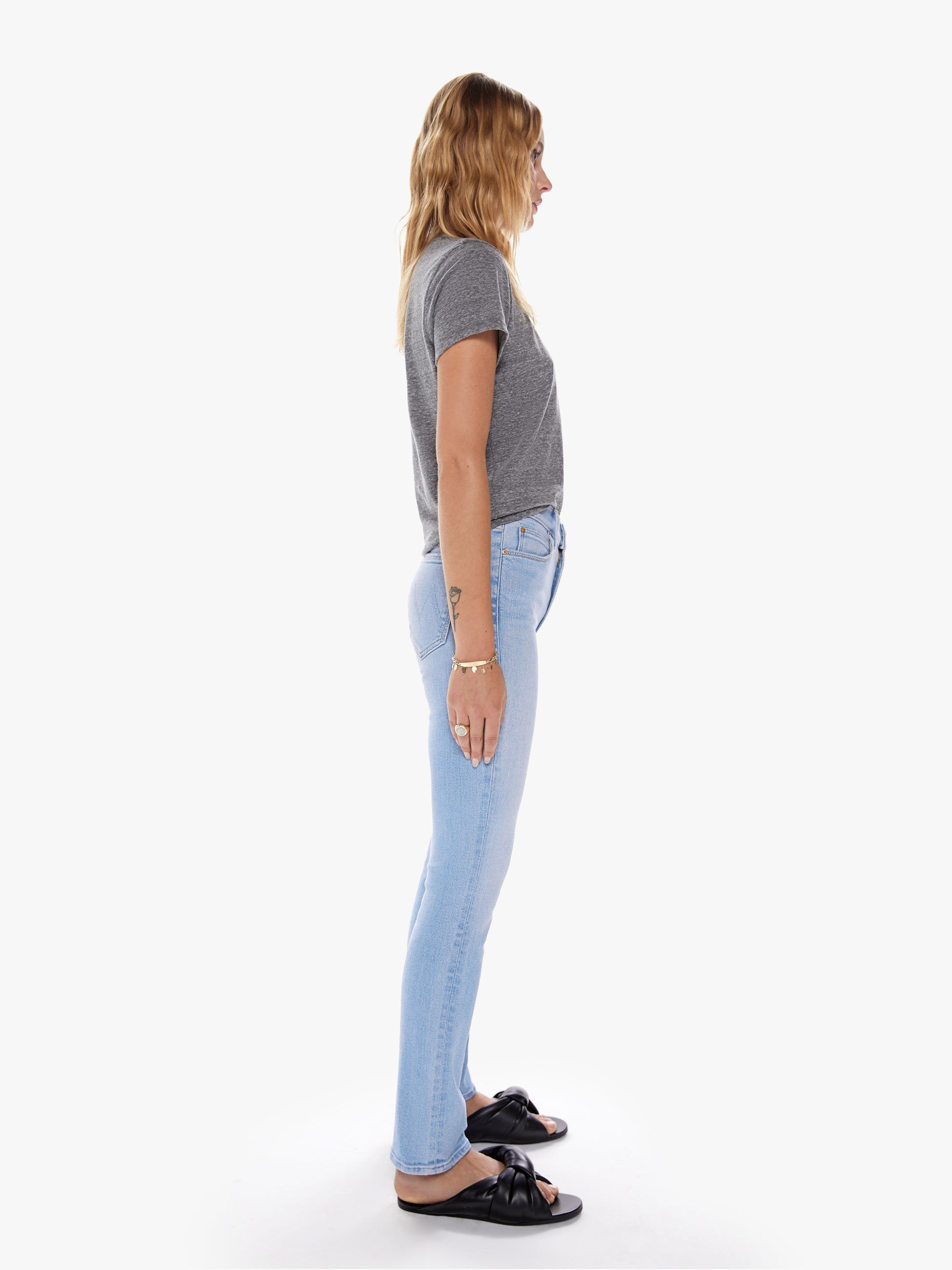 The Mid Rise Dazzler Ankle - In The Blink Of An Eye sold by MOTHER product image thumbnail 3