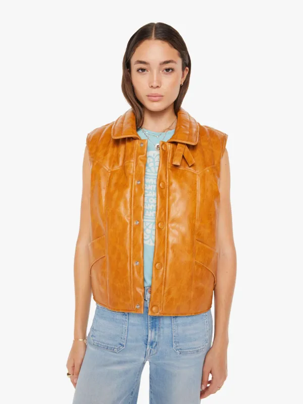 The Huff And Puff Vest - Detour Ahead sold by MOTHER