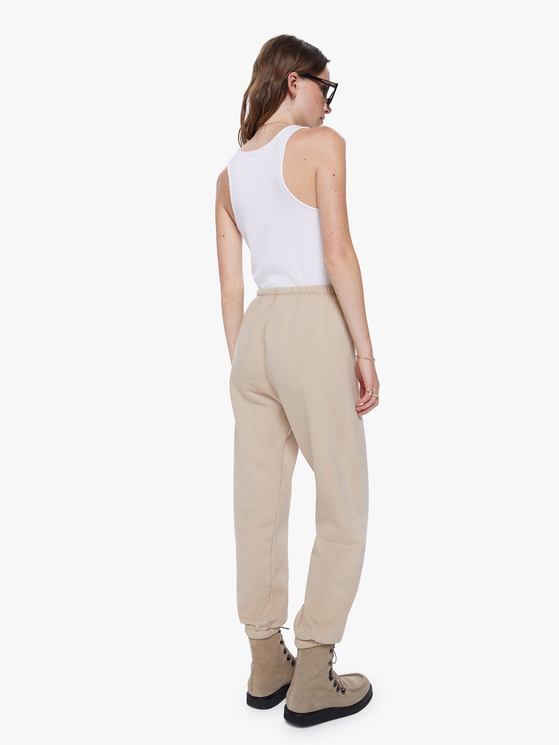 SPRWMN Heart Sweatpants - Oat sold by MOTHER product image thumbnail 4