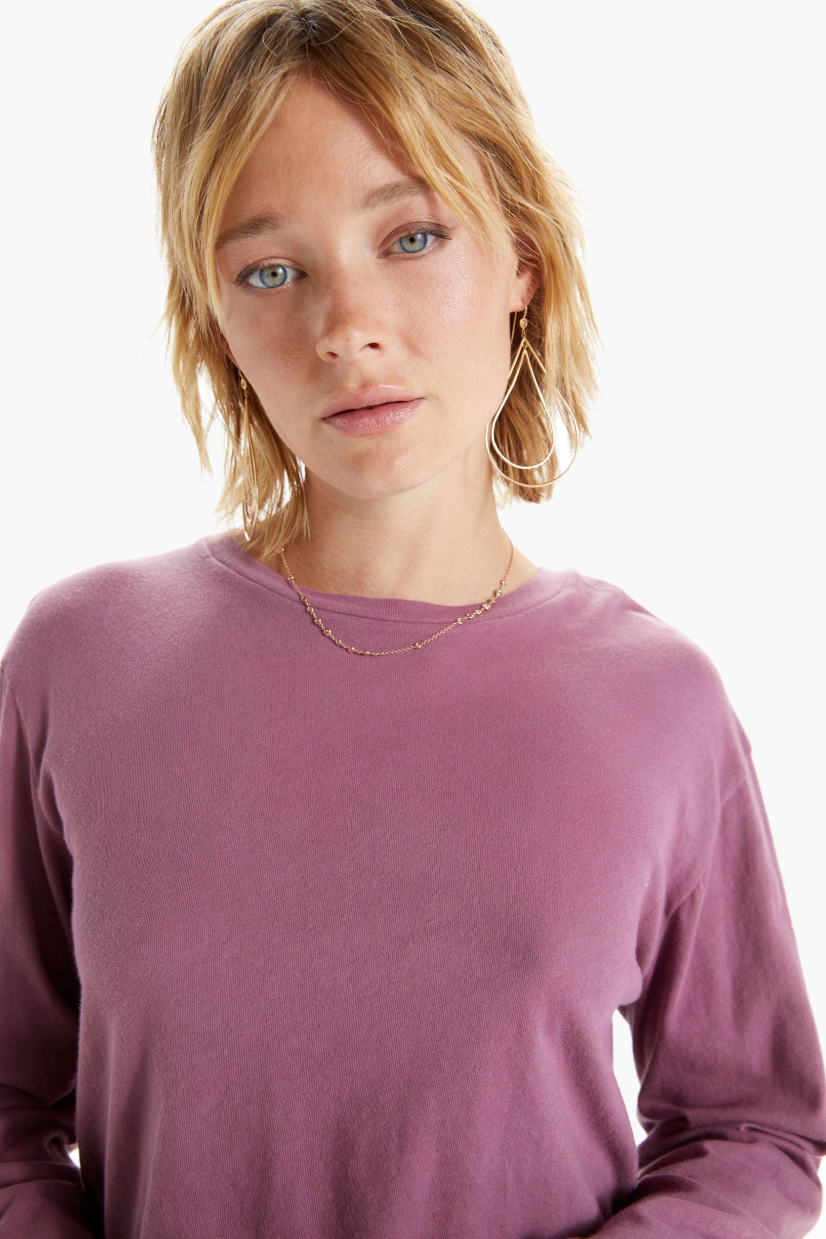SPRWMN Long Sleeve Tee - Mauve sold by MOTHER product image thumbnail 6