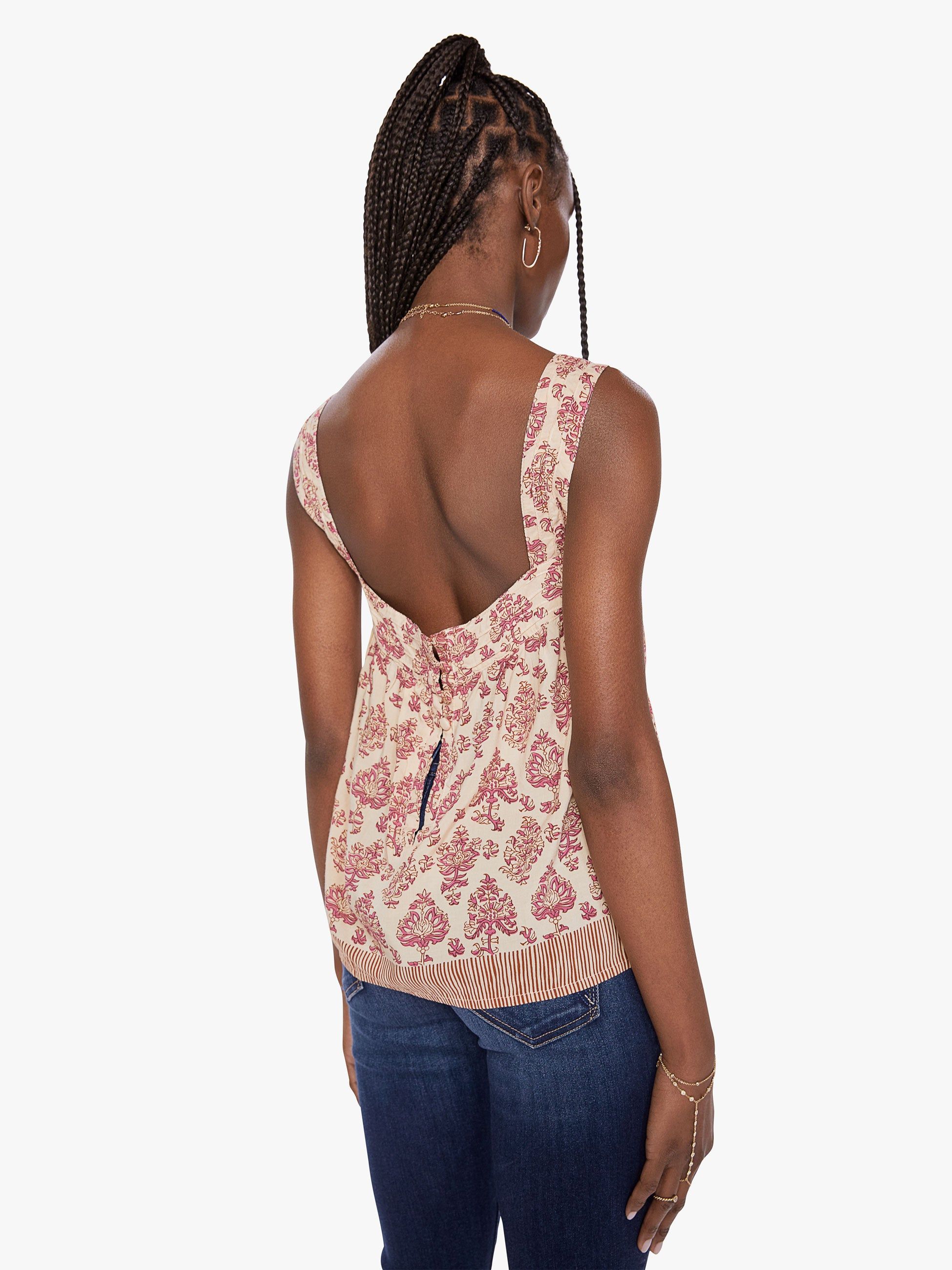 Natalie Martin Jasmine Top - Cyprus Print Pink sold by MOTHER product image thumbnail 4