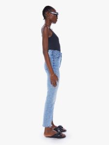 High Waisted Rider Ankle Fray - Fish Out Of Water sold by MOTHER