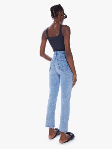 High Waisted Rider Ankle Fray - Fish Out Of Water sold by MOTHER