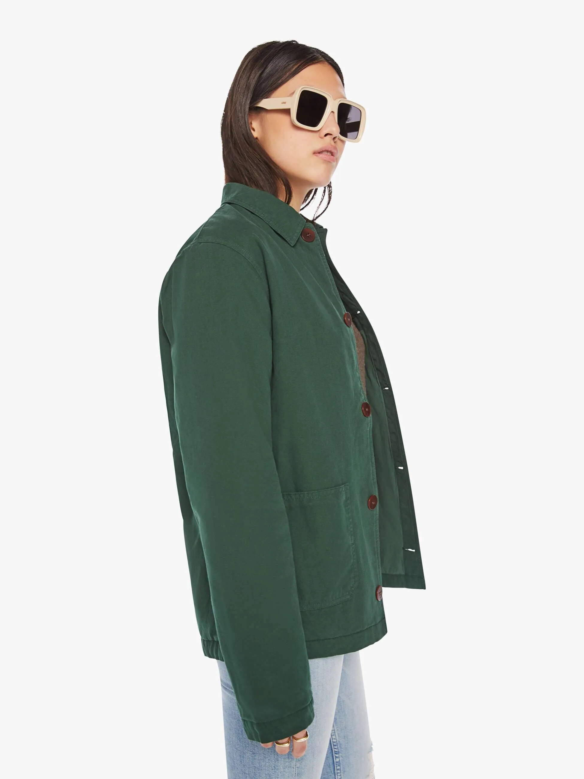 La Paz Baptista Canvas Jacket - Hunter Green sold by MOTHER product image thumbnail 2