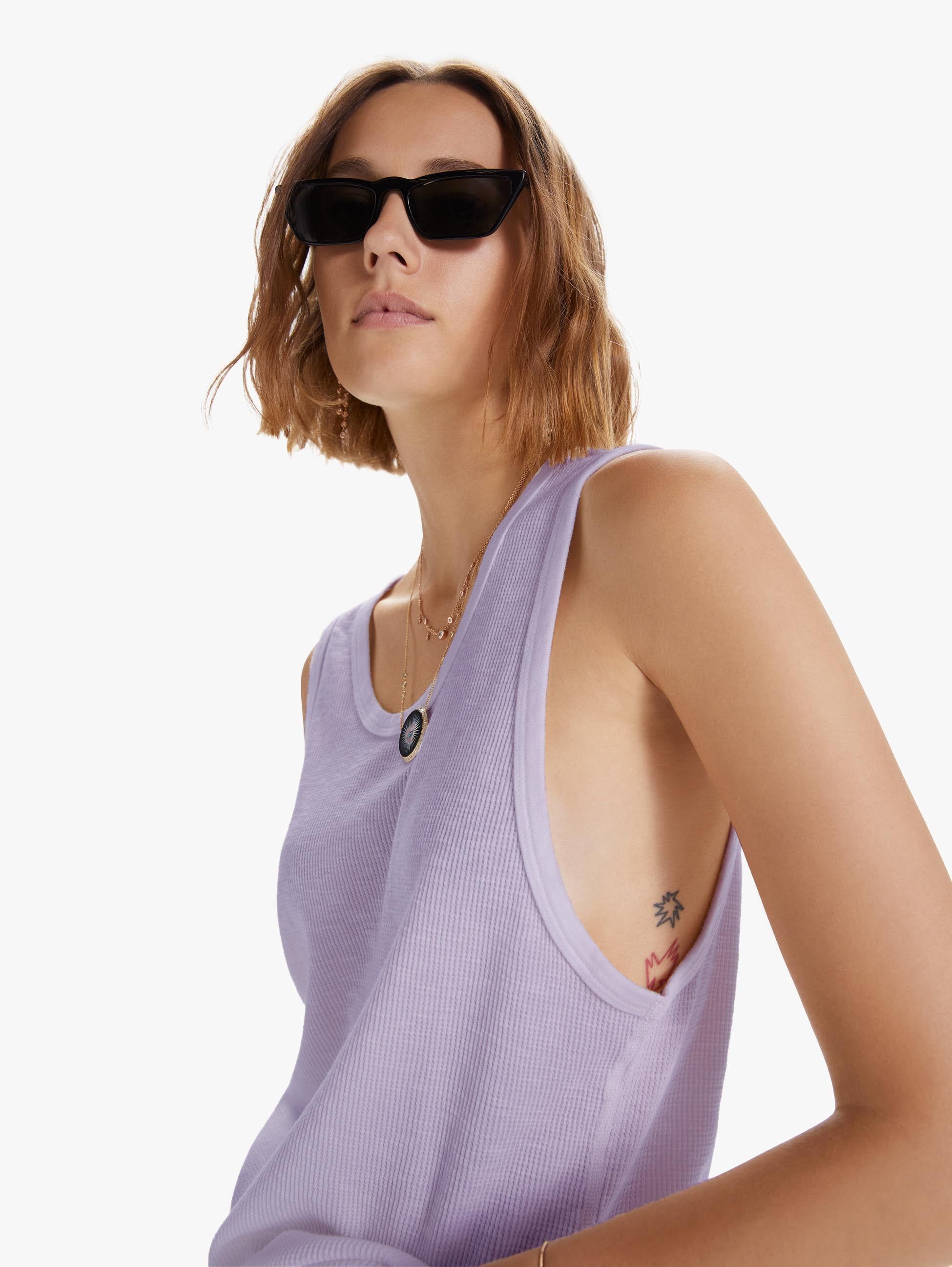 Velva Sheen Thermal Tank Top - Orchid sold by MOTHER product image thumbnail 4