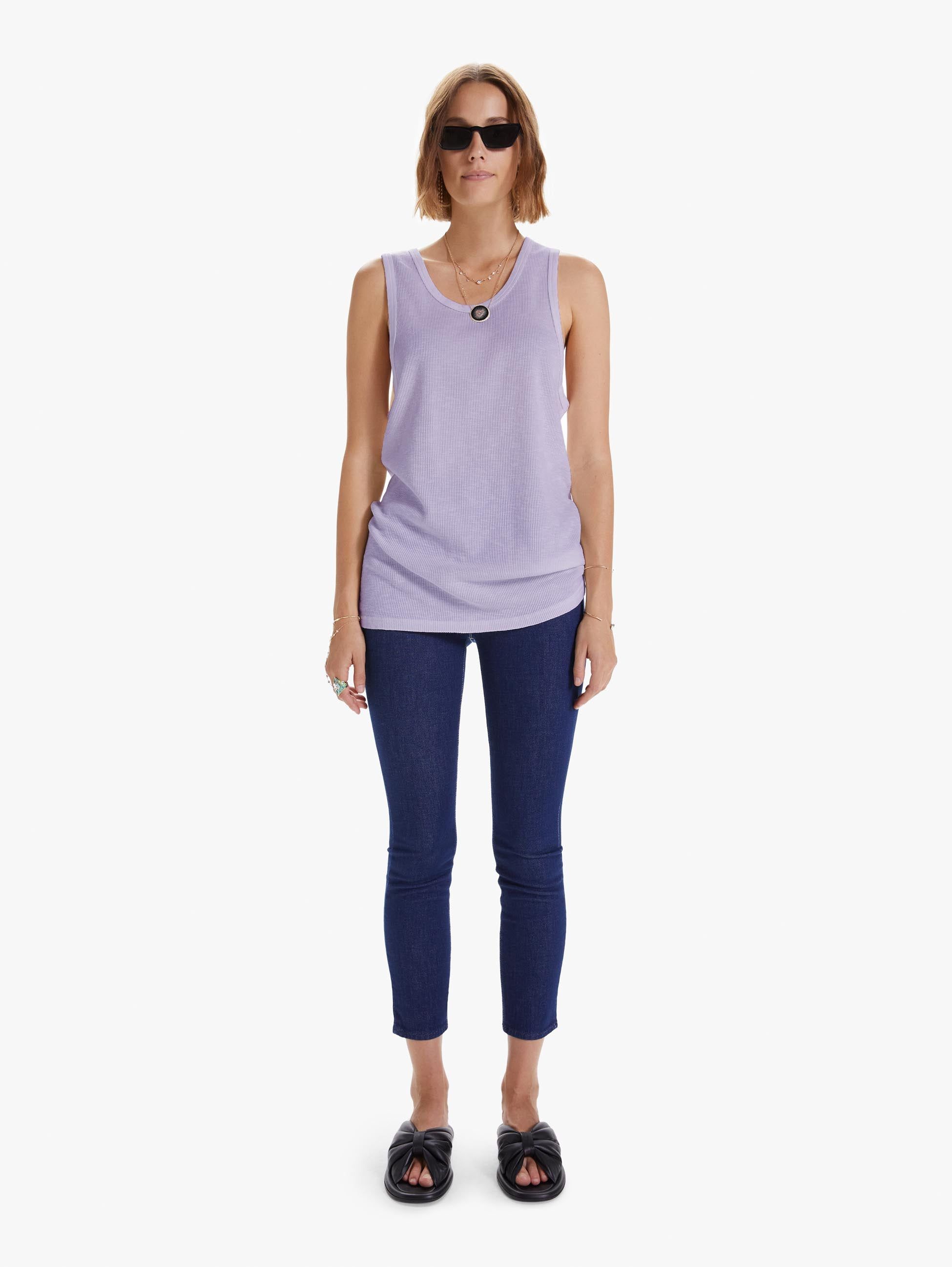 Velva Sheen Thermal Tank Top - Orchid sold by MOTHER product image thumbnail 3