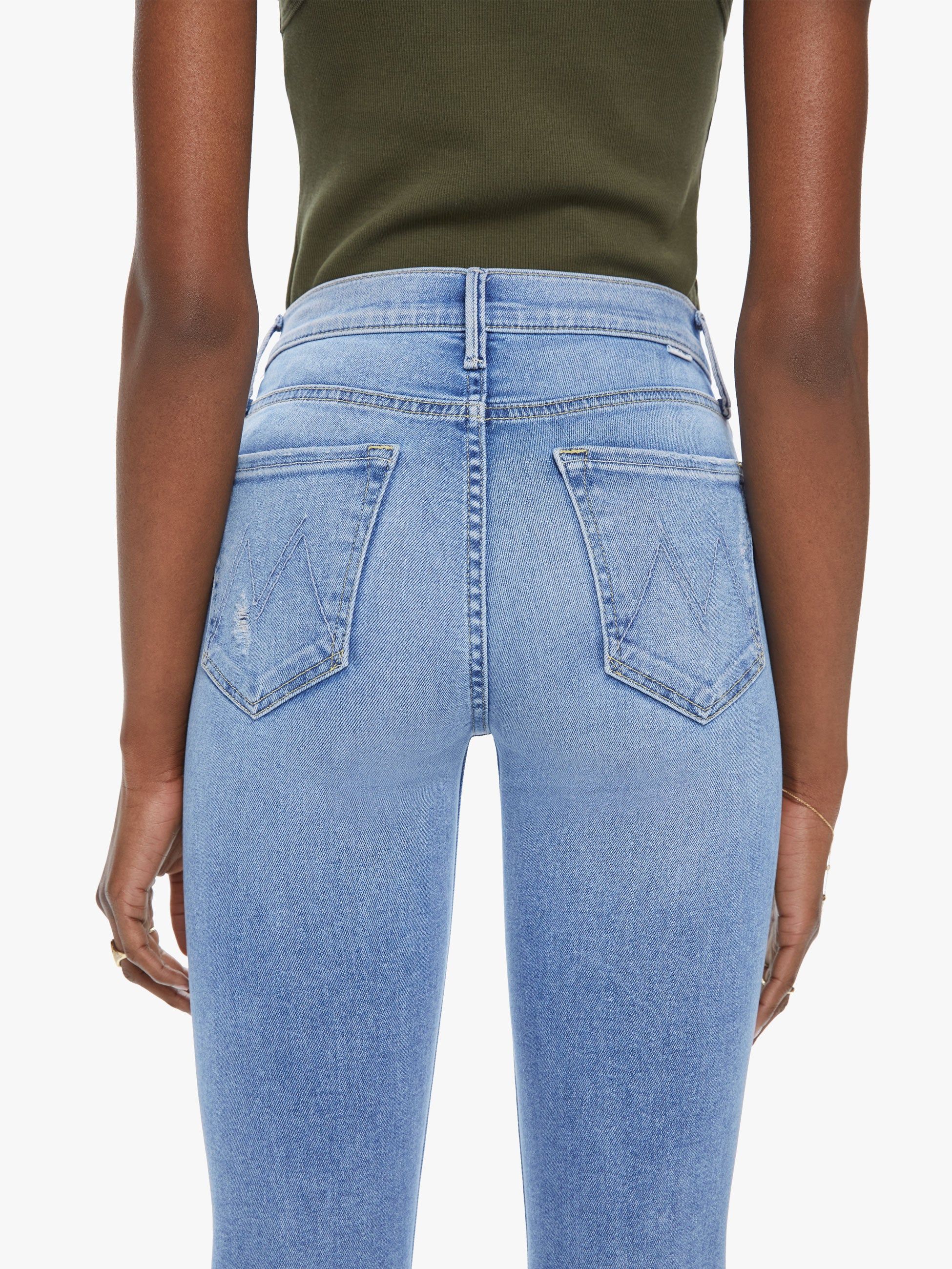 The Mid Rise Dazzler Ankle Fray - Over County Line sold by MOTHER product image thumbnail 4