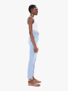 High Waisted Rider Ankle Fray - Island Afterhours sold by MOTHER
