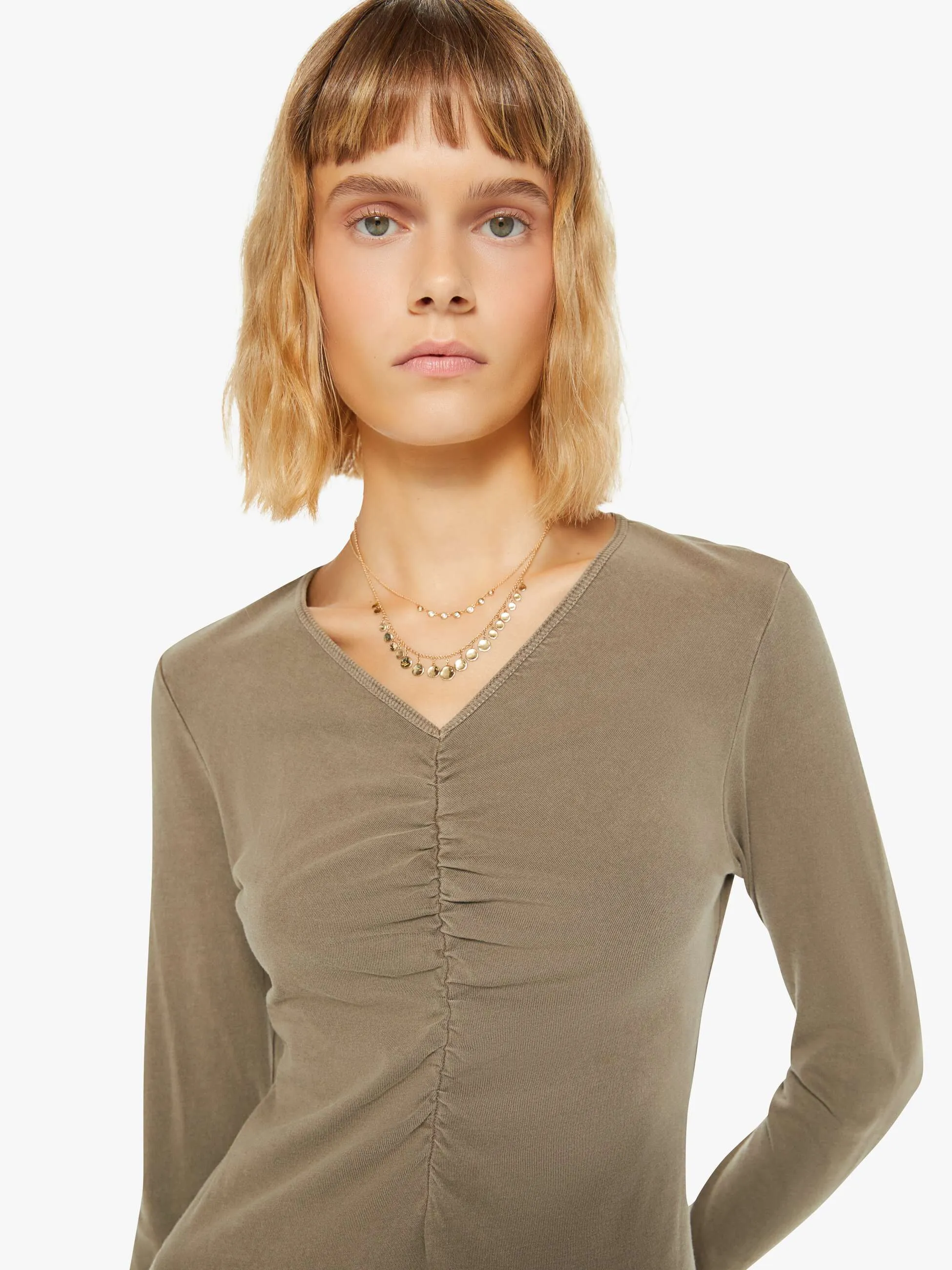 XiRENA Olivia Dress - Olive Fade sold by MOTHER product image thumbnail 4